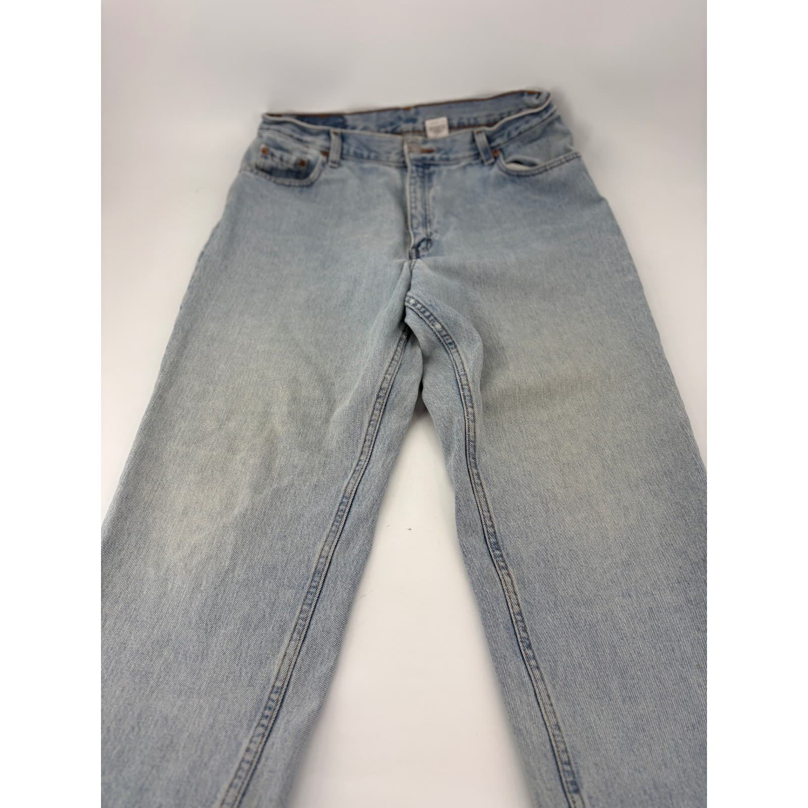 Levis 550 Relaxed Fit Tapered Leg Jeans Light Wash 16 REG S Blue women's Vintage - Thumbnail 6
