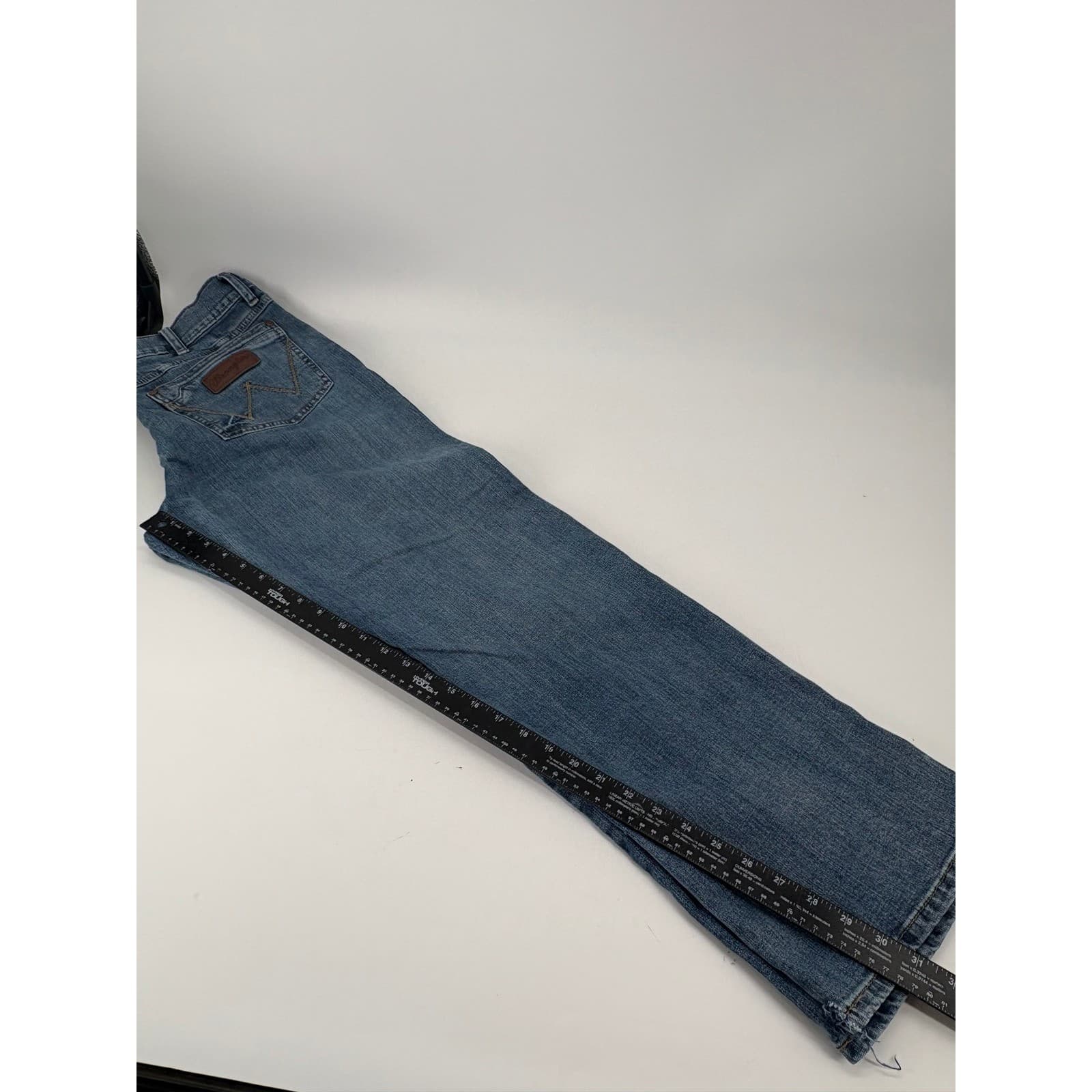 Wrangler Jeans Men's 36x31 Blue Retro Relaxed Boot Western Denim - Thumbnail 7