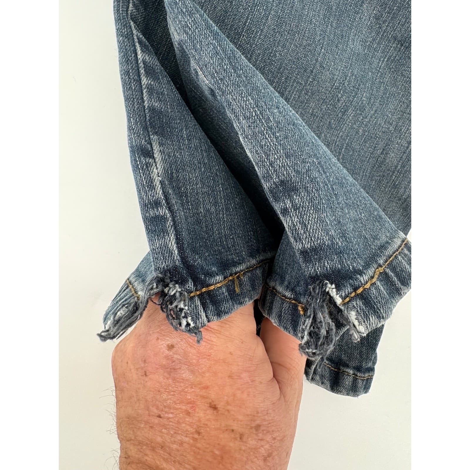 Wrangler Jeans Men's 36x31 Blue Retro Relaxed Boot Western Denim - Thumbnail 6