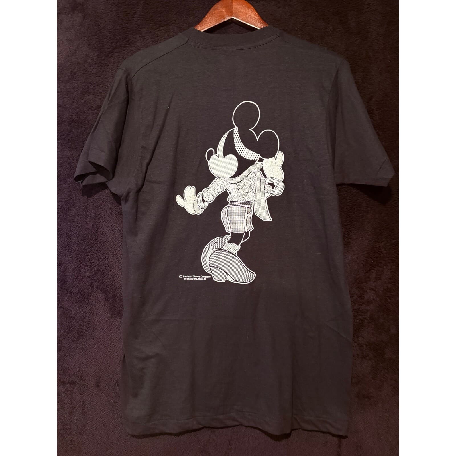 Vintage Minnie Mouse Florida T-Shirt Puff Print Fruit of the Loom L - Thumbnail 7