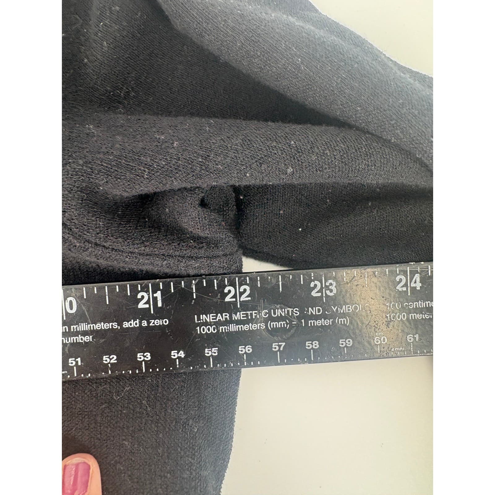 CHAUS SPORT Black Button Front Cardigan Sweater Women's Medium Ribbed Knit - Thumbnail 5