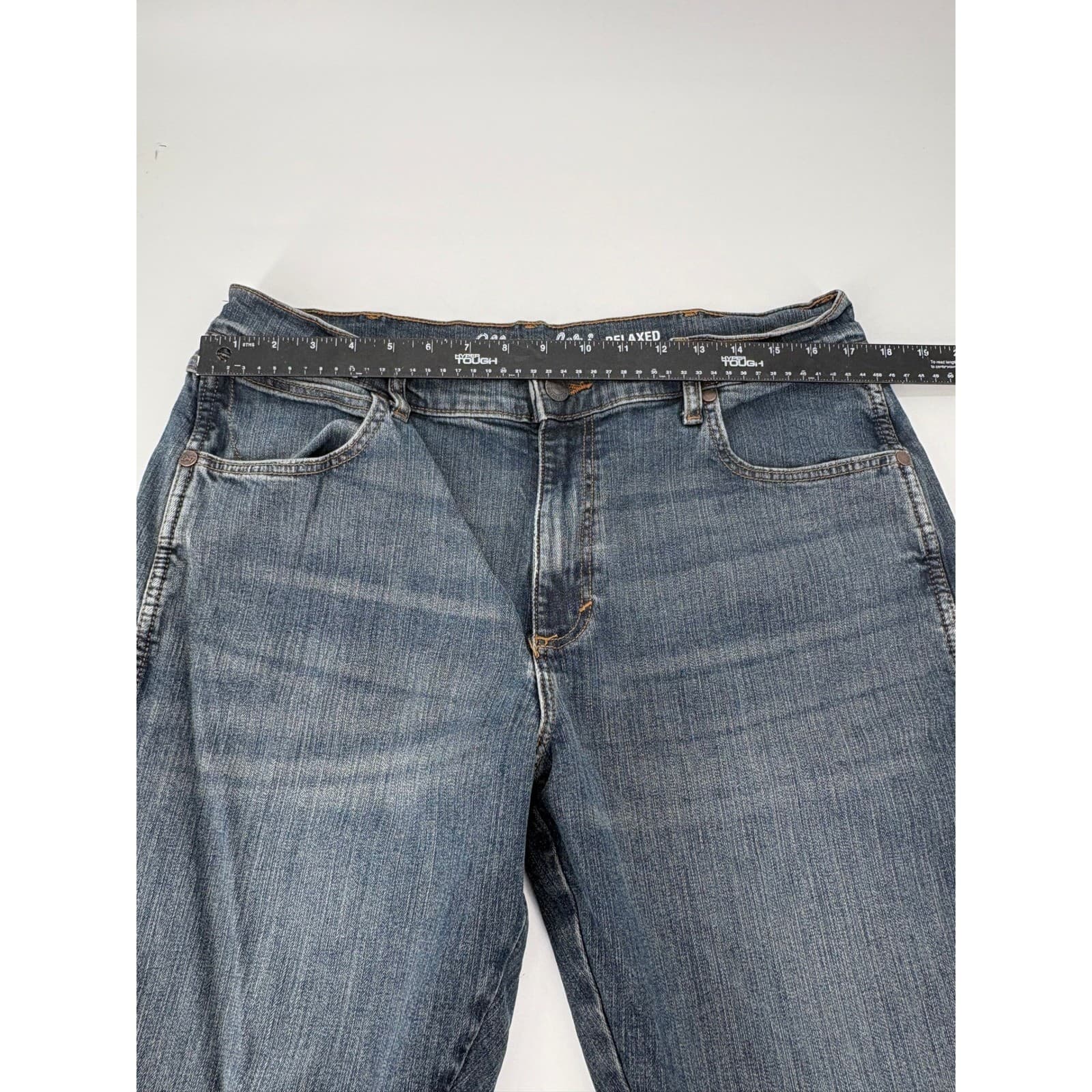 Wrangler Jeans Men's 36x31 Blue Retro Relaxed Boot Western Denim - Thumbnail 2