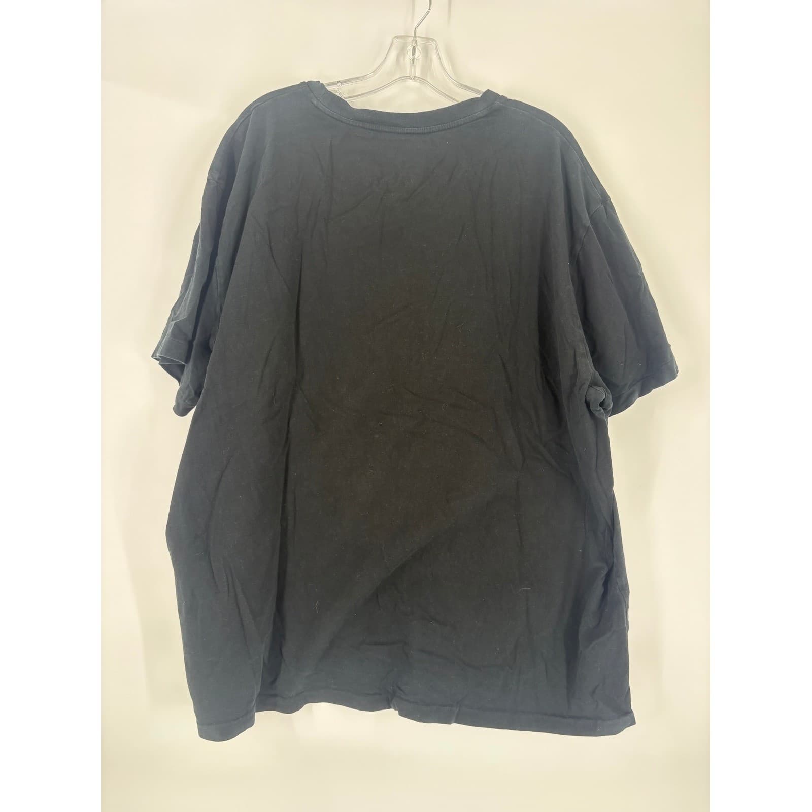 Polo Ralph Lauren Black Crew Neck T Shirt Big Tall 2XB Red Pony Logo - Thumbnail 2