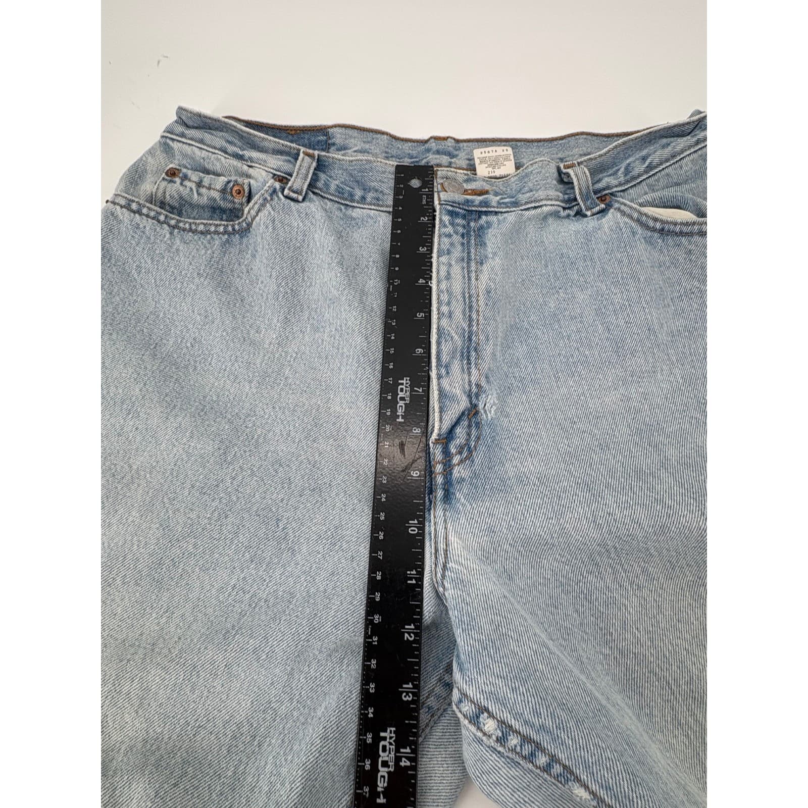 Levis 550 Relaxed Fit Tapered Leg Jeans Light Wash 16 REG S Blue women's Vintage - Thumbnail 5