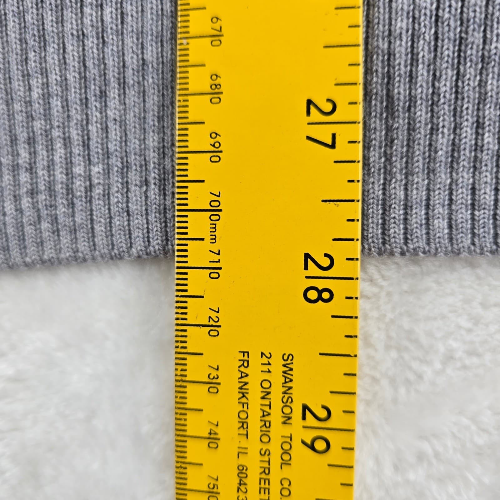 Linksoul Sweater Mens L Quarter Zip Gray Merino Wool Deercroft Golf Club LS377 - Thumbnail 8