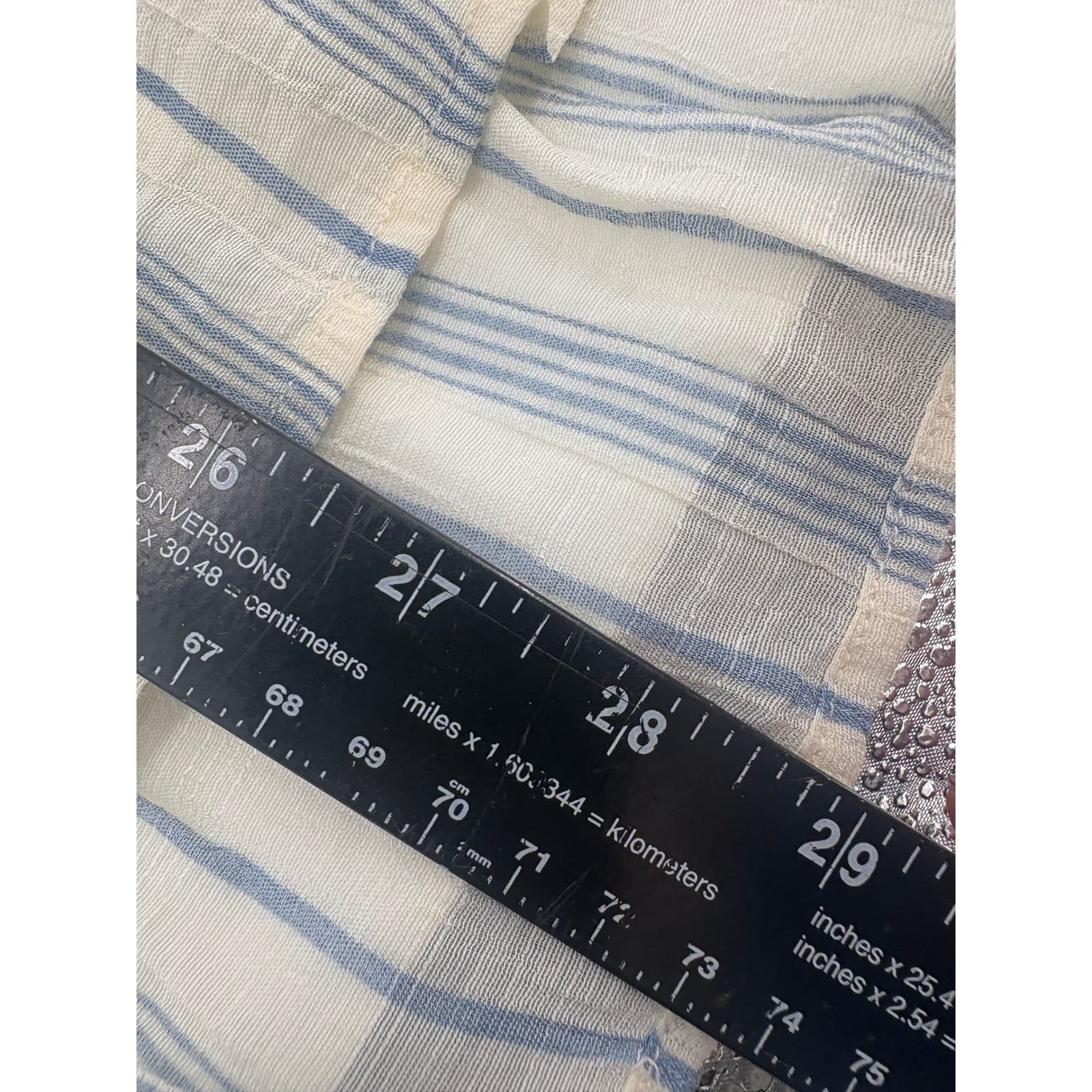 Love 83 Striped V Neck Short Sleeve Tunic Top Women's Size Medium - Thumbnail 5