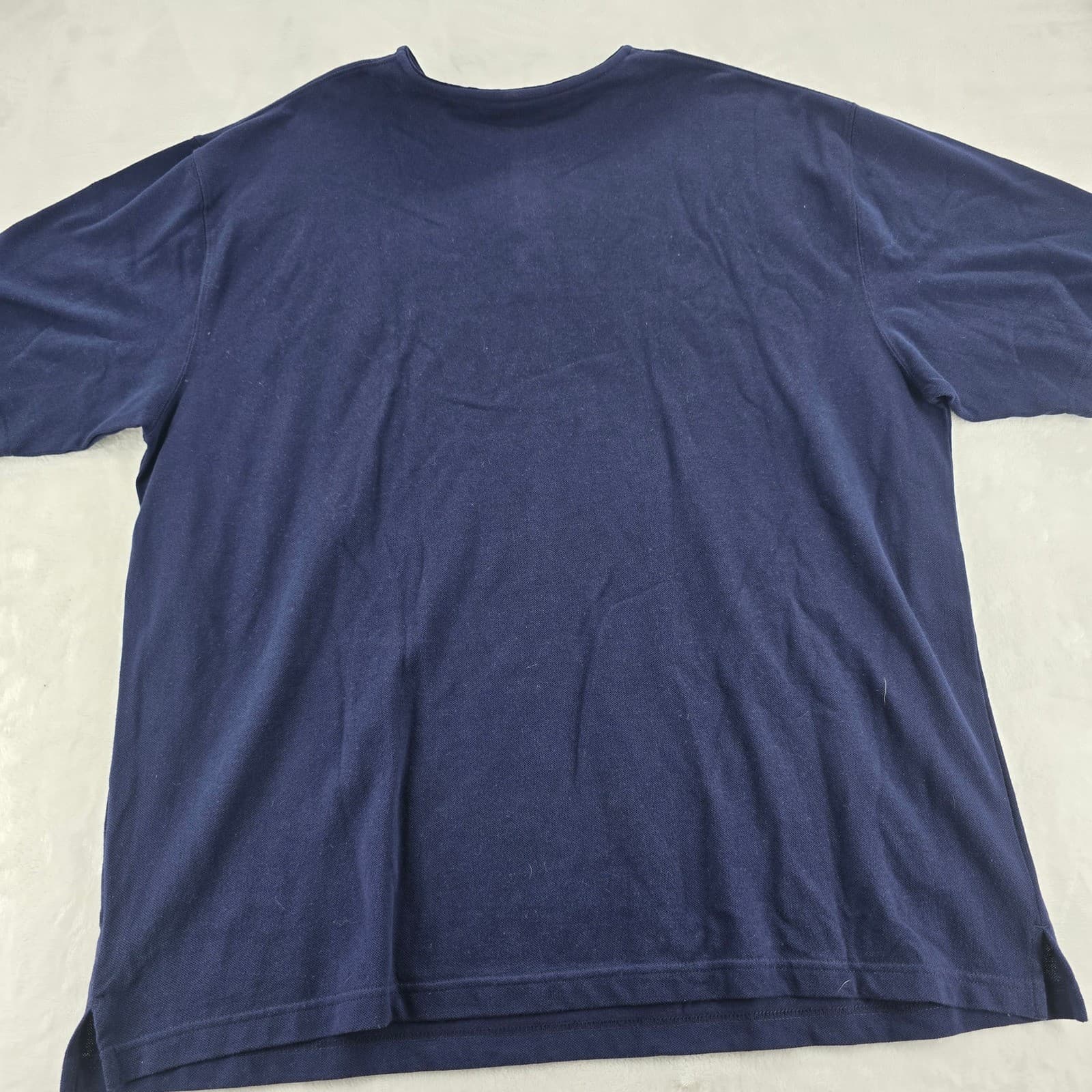 Walt Disney World Henley Mens XXL Shirt Navy Blue Mickey Mouse Pique Cotton NW - Thumbnail 8