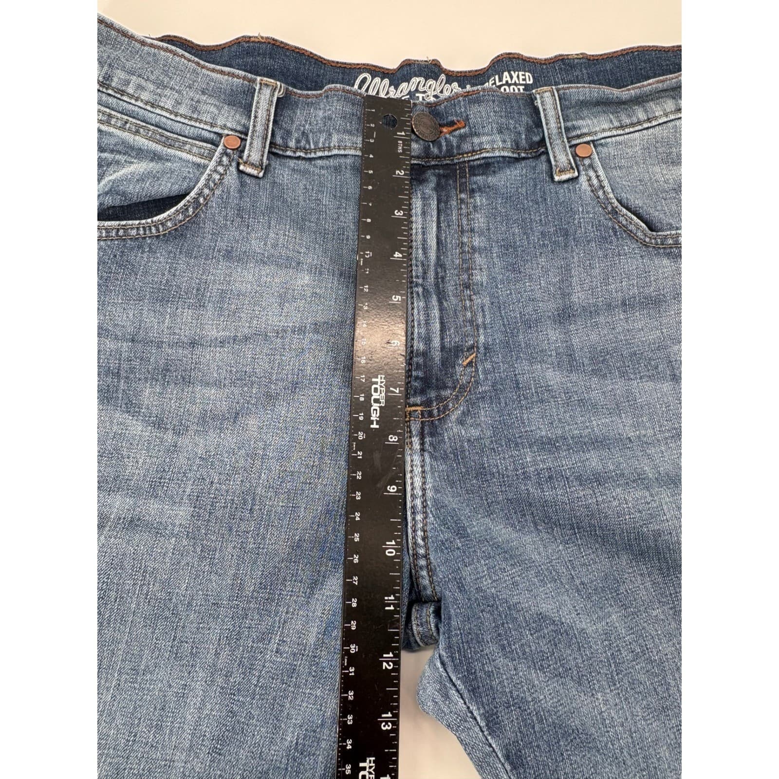 Wrangler Jeans Men's 36x31 Blue Retro Relaxed Boot Western Denim - Thumbnail 3