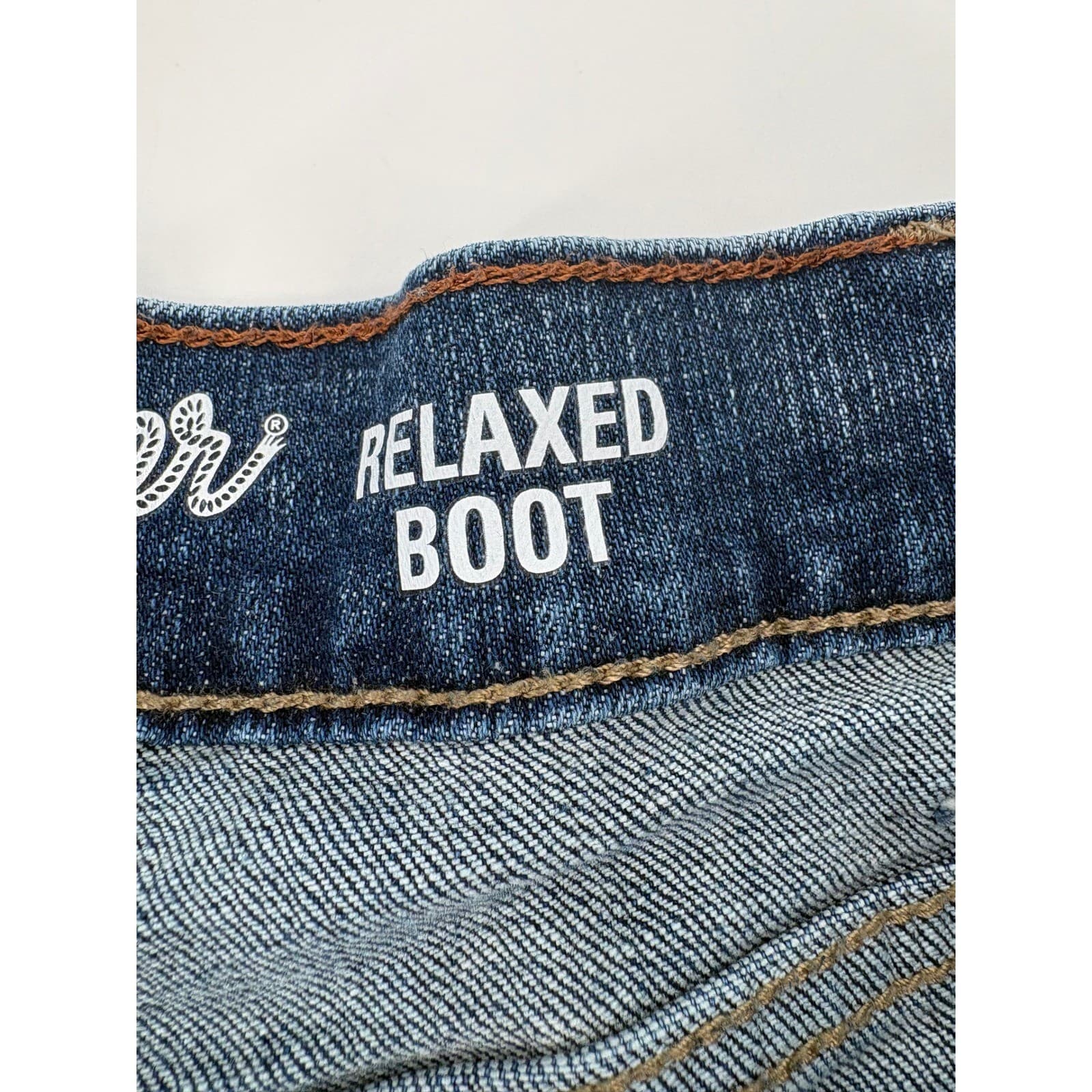 Wrangler Jeans Men's 36x31 Blue Retro Relaxed Boot Western Denim - Thumbnail 6