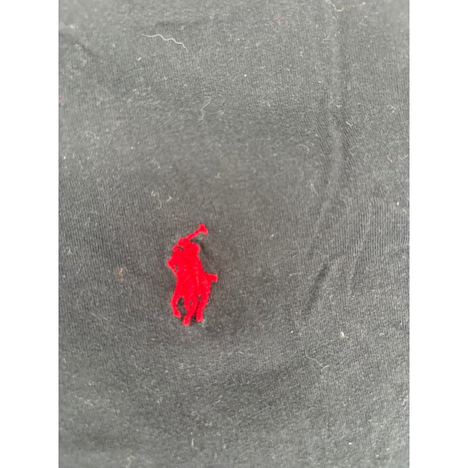 Polo Ralph Lauren Black Crew Neck T Shirt Big Tall 2XB Red Pony Logo - Thumbnail 4