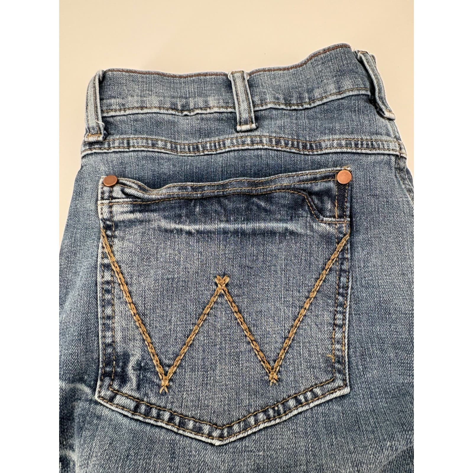 Wrangler Jeans Men's 36x31 Blue Retro Relaxed Boot Western Denim - Thumbnail 10