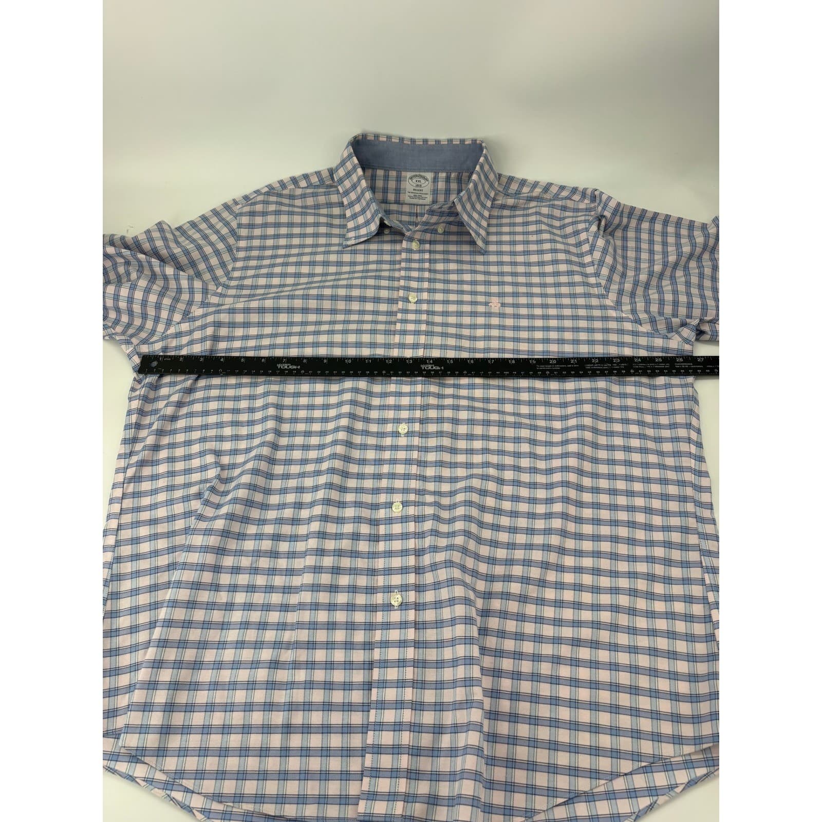Brooks Brothers 1818 Regent Original Polo Shirt Plaid XXL Blue Pink Mens - Thumbnail 5