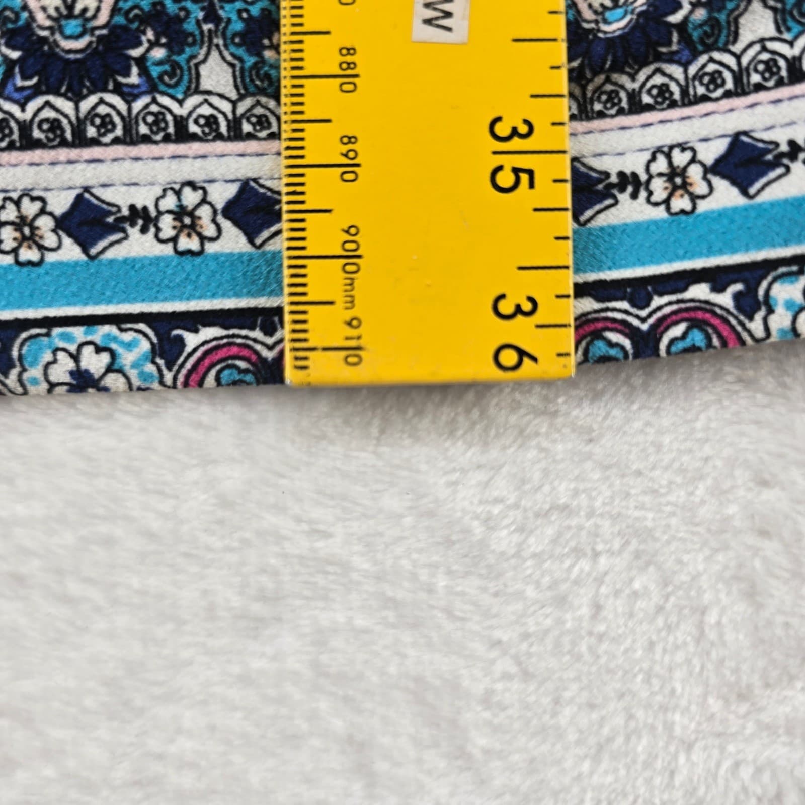 Chico's Shift Dress Womens 0 Dress Blue Paisley Medallion Tie Sleeve - Thumbnail 6