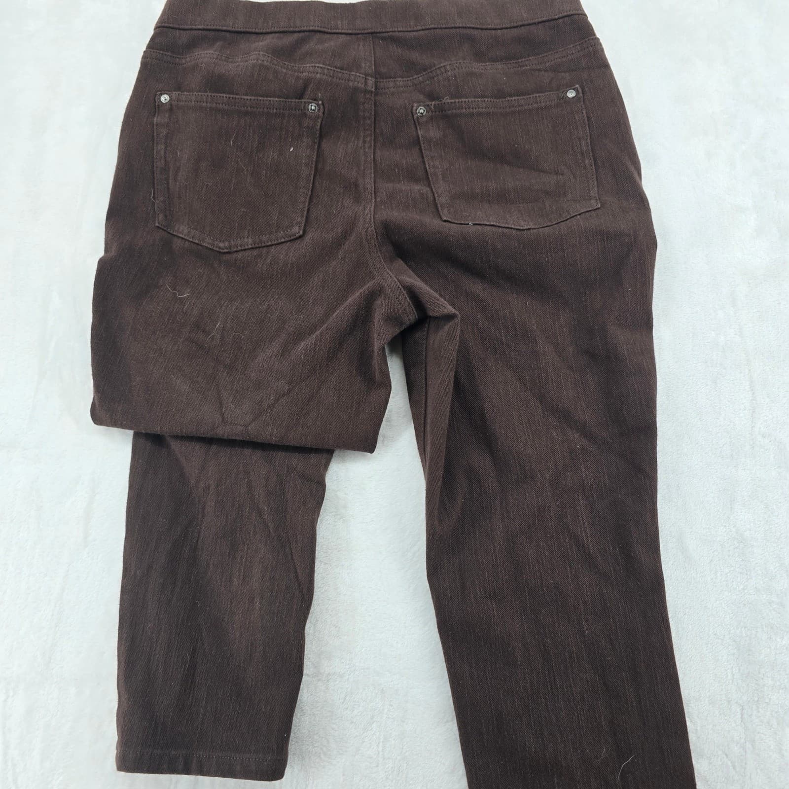 Belle by Kim Gravel Leggings Womens 10P Leggings Brown TripleLuxe Pull-On Knit - Thumbnail 7