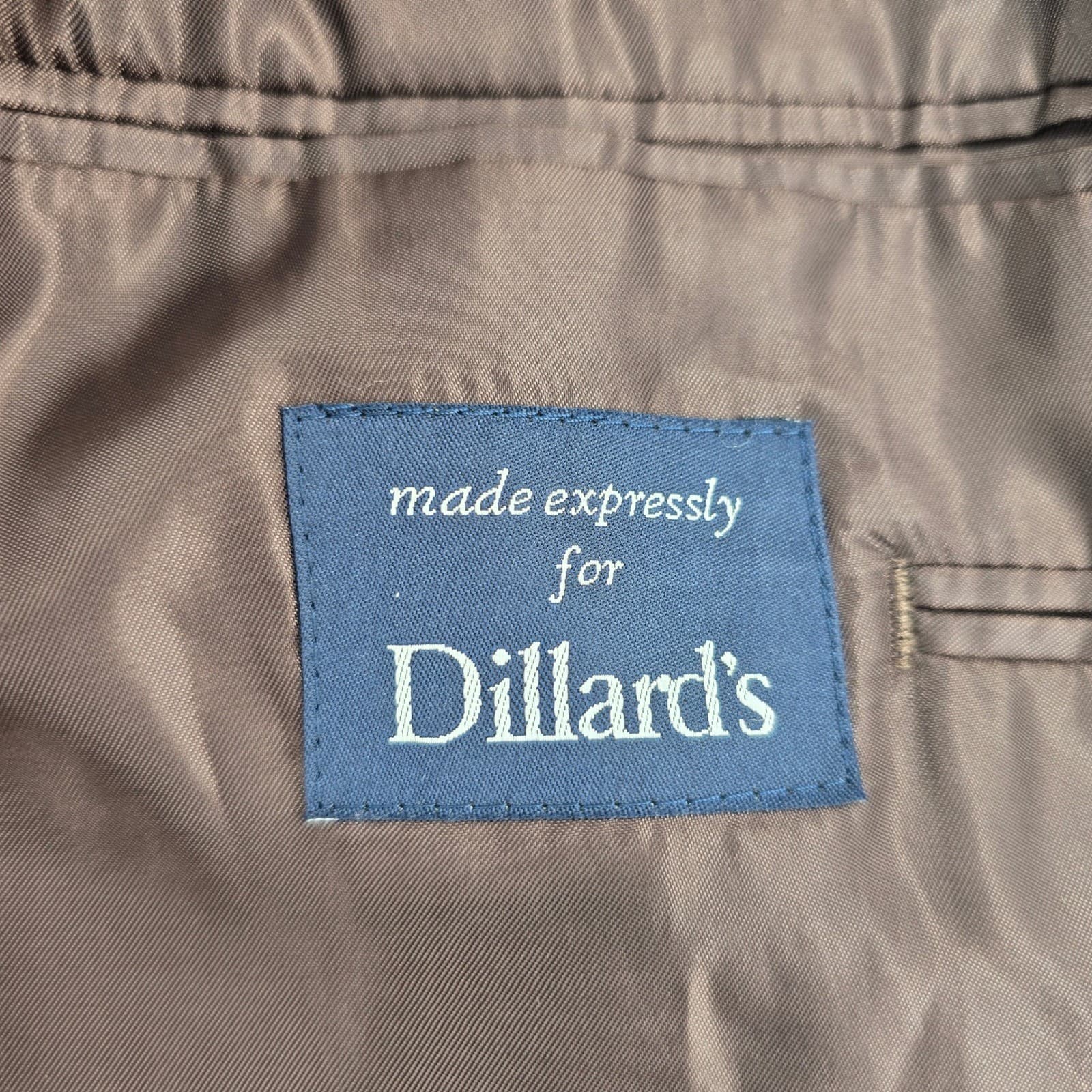Ralph Lauren Sport Coat Mens 42R Blazer Gray 100% Wool Dillard's Exclusive - Thumbnail 4