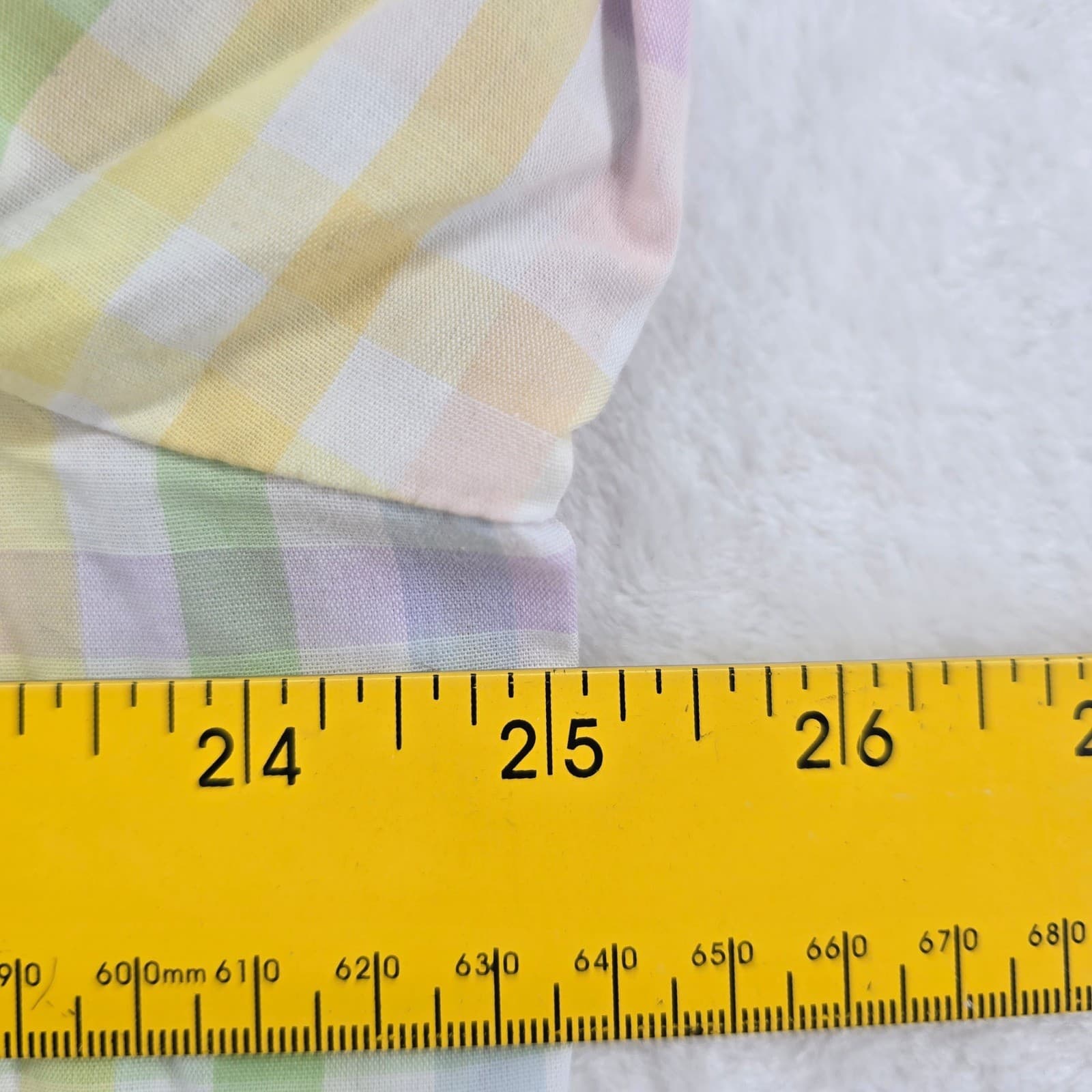 National Pajama Set Womens PXL Pajamas Pastel Plaid Cotton Blend Gingham - Thumbnail 5