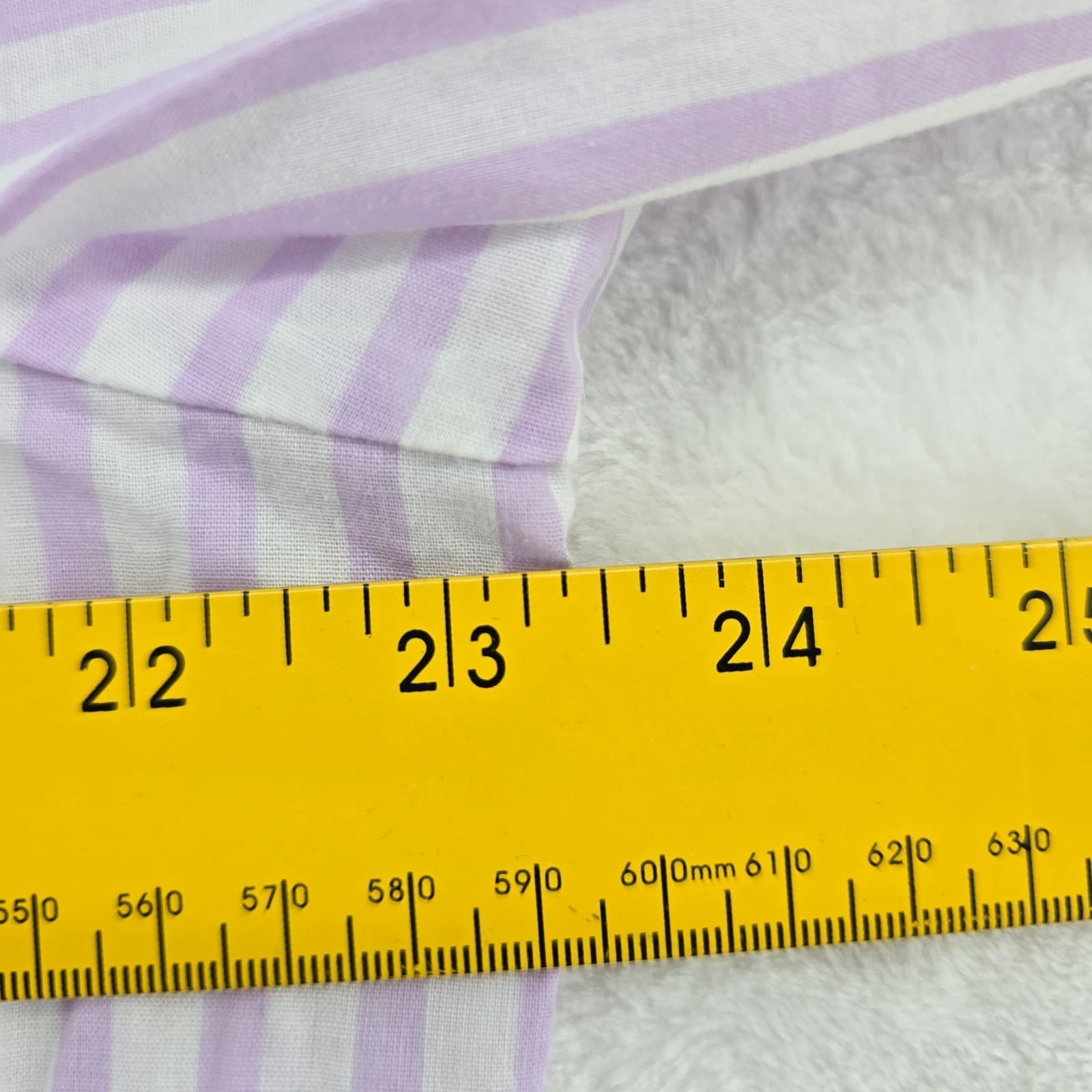 National Pajama Set Womens PXL Pajamas Purple Striped 2pc Cotton Blend 17704 - Thumbnail 3