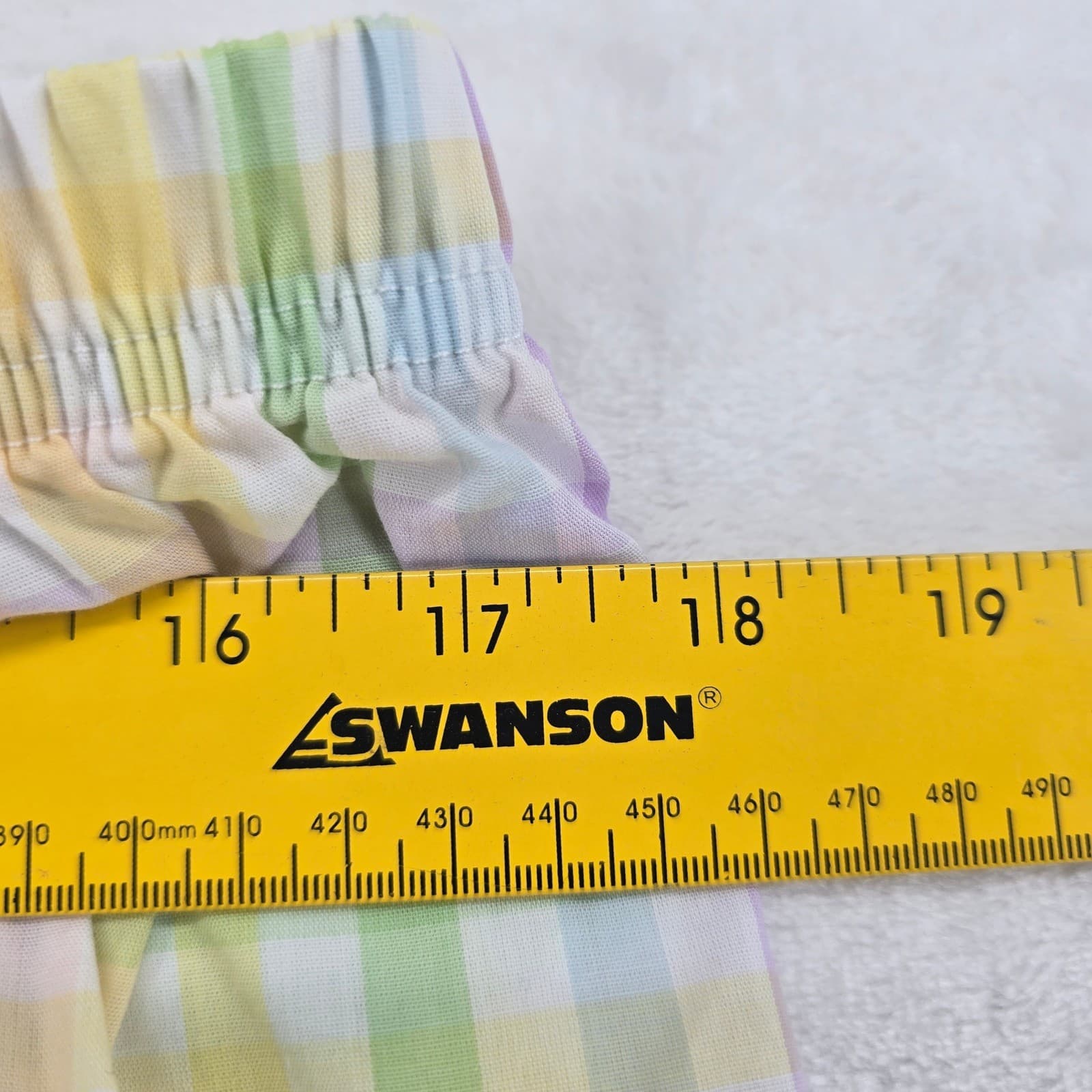 National Pajama Set Womens PXL Pajamas Pastel Plaid Cotton Blend Gingham - Thumbnail 9