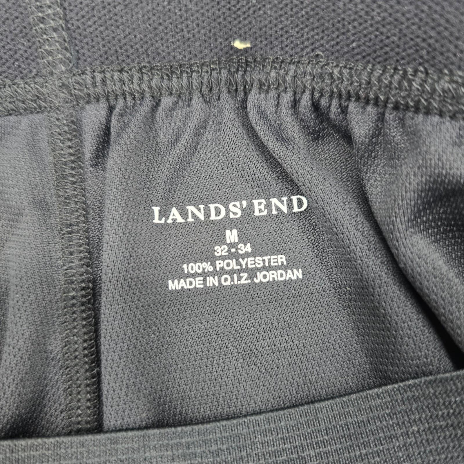 Lands End Base Layer Womens M Thermal Pants Black Polyester Stretch - Thumbnail 2