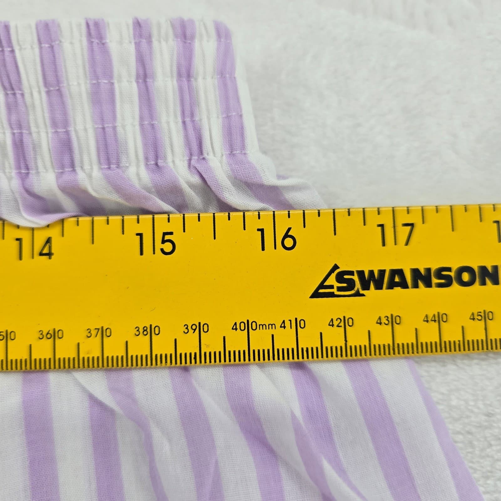 National Pajama Set Womens PXL Pajamas Purple Striped 2pc Cotton Blend 17704 - Thumbnail 8