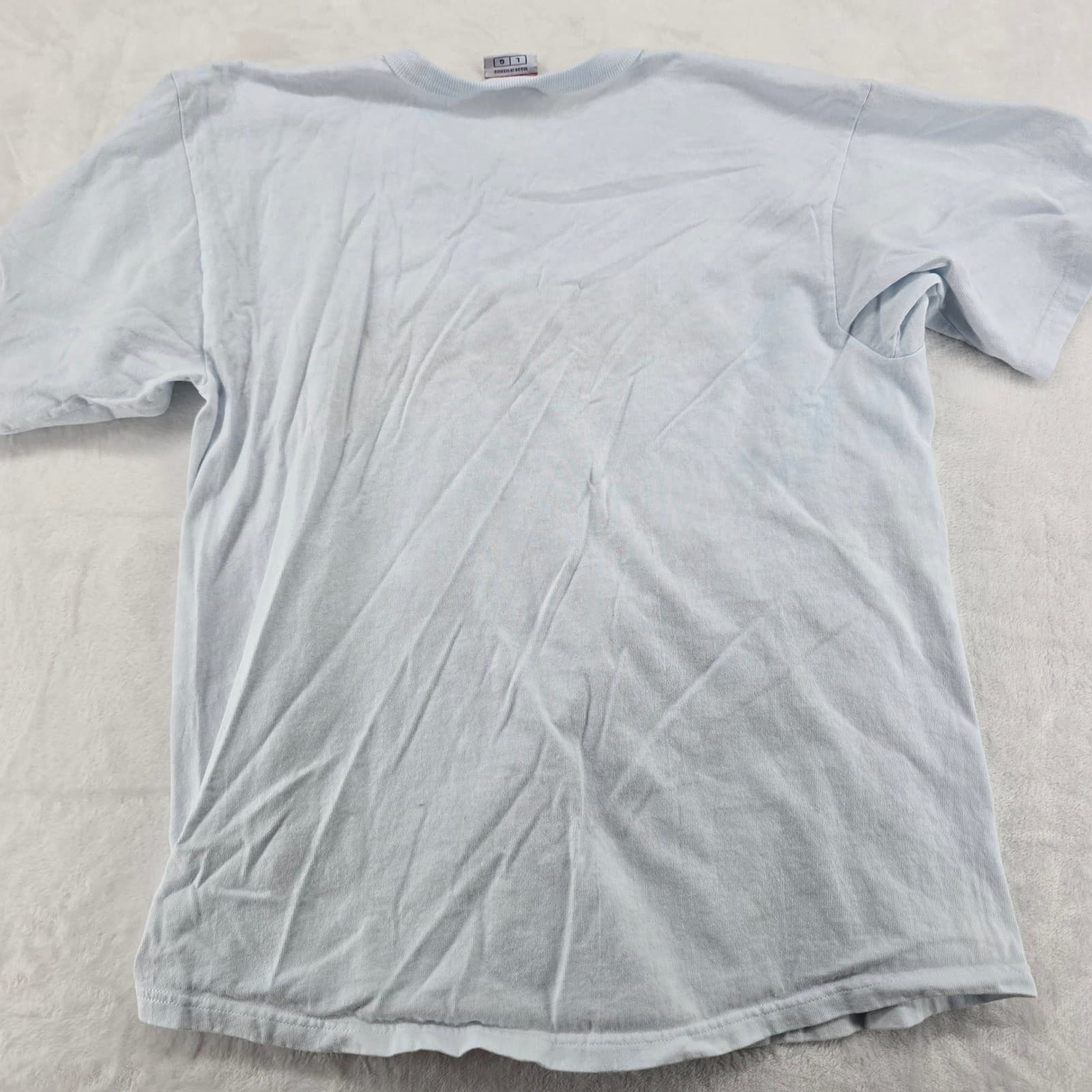 Champion T-Shirt Mens L Tee Light Blue Harvard University Graphic Cotton Blend - Thumbnail 6