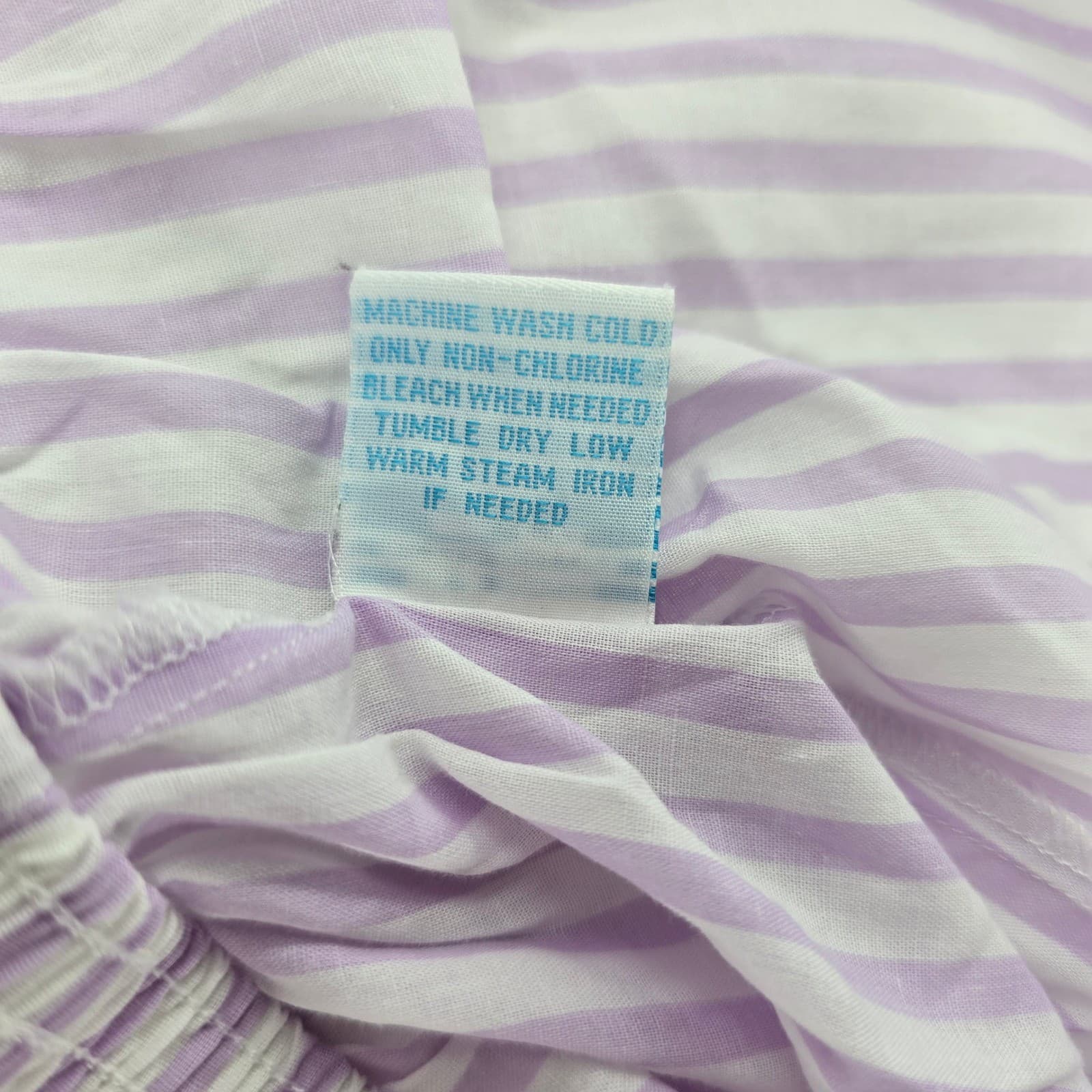 National Pajama Set Womens PXL Pajamas Purple Striped 2pc Cotton Blend 17704 - Thumbnail 7