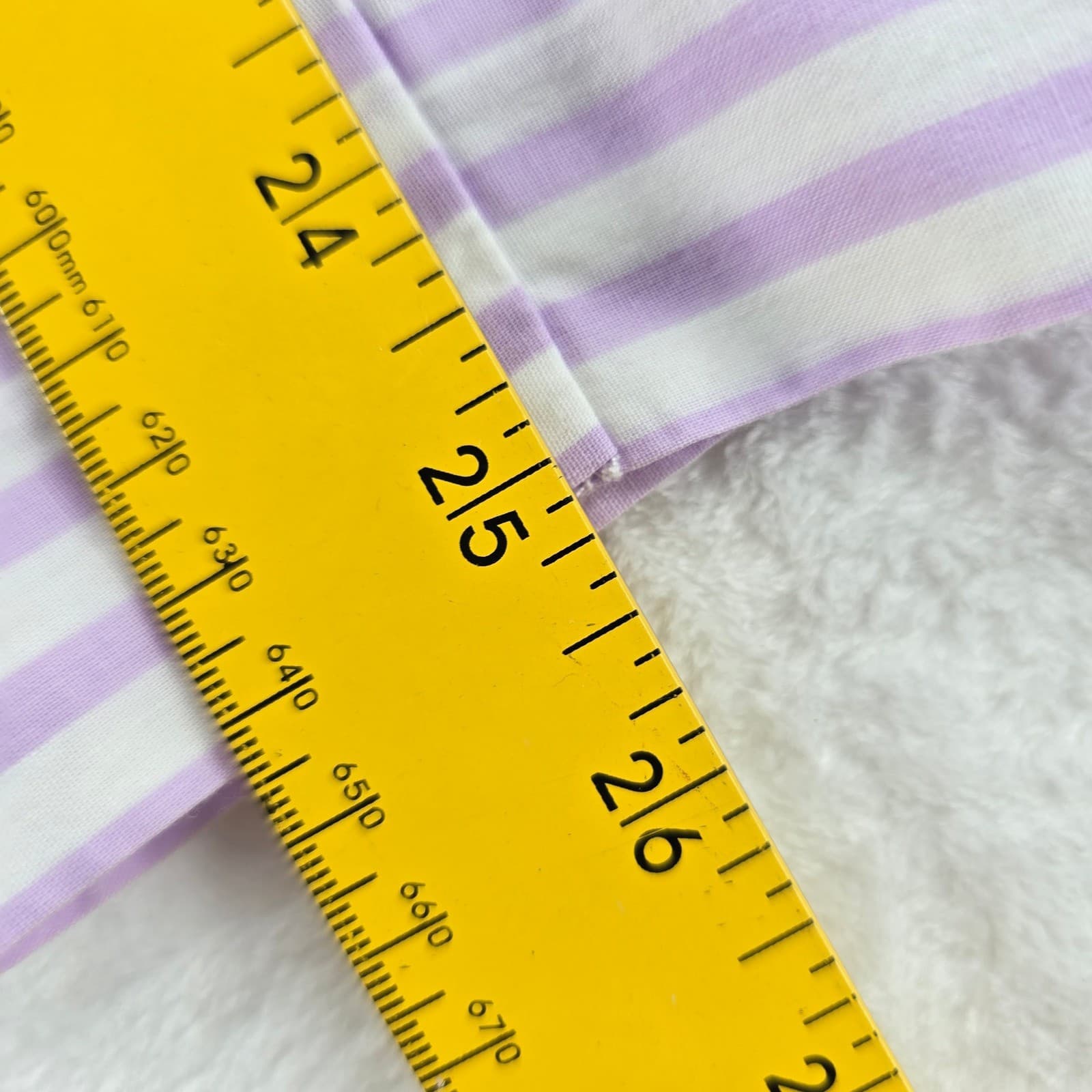 National Pajama Set Womens PXL Pajamas Purple Striped 2pc Cotton Blend 17704 - Thumbnail 9