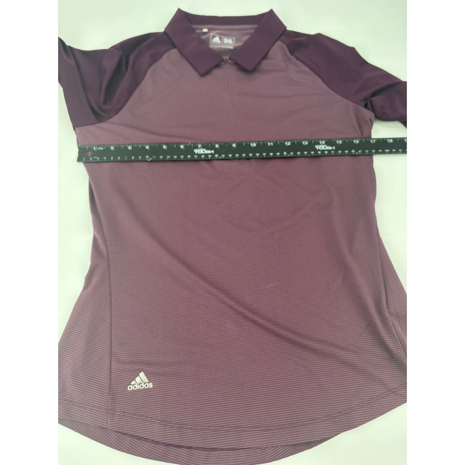 Adidas Golf Pullover 1/4 Zip Myrtlewood Golf Club Small Maroon Womens - Thumbnail 4