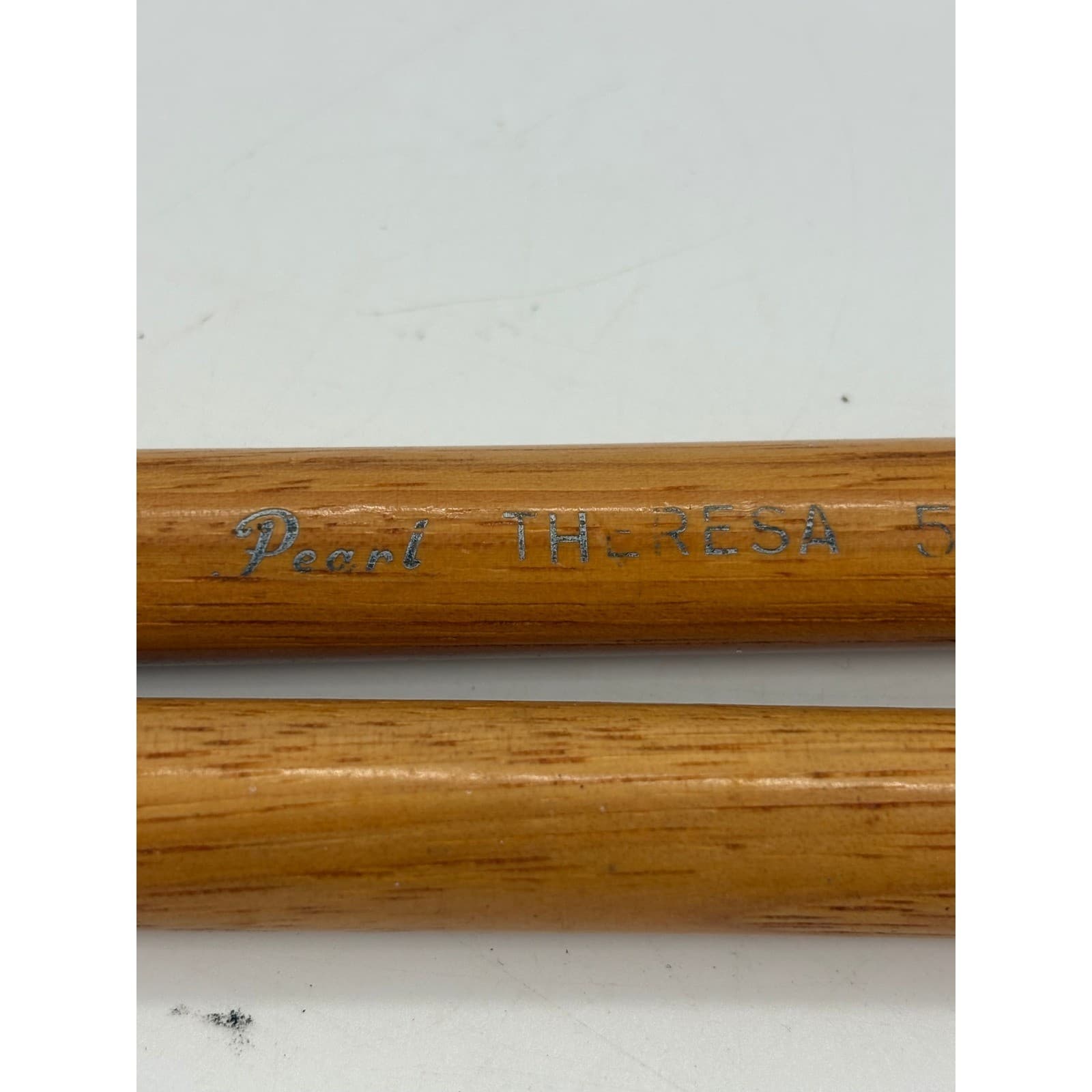 Pearl Drumsticks Mens 5A Drumsticks Brown Theresa Model Made in USA Wood - Thumbnail 2