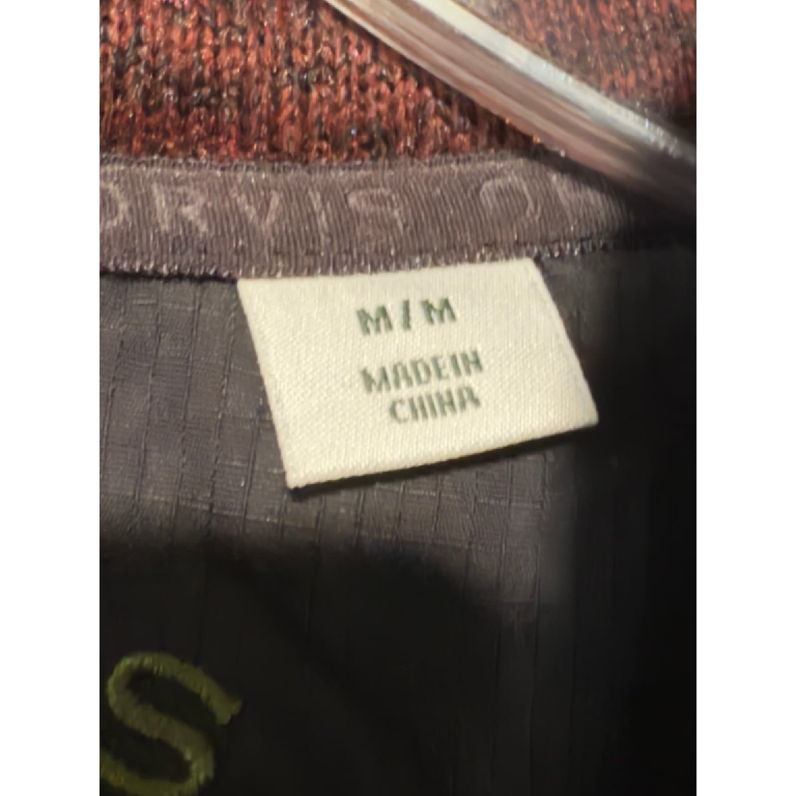 Orvis Mens Vest Sweater Knit Quilted Side Panels Burgundy Size M/M - Thumbnail 3
