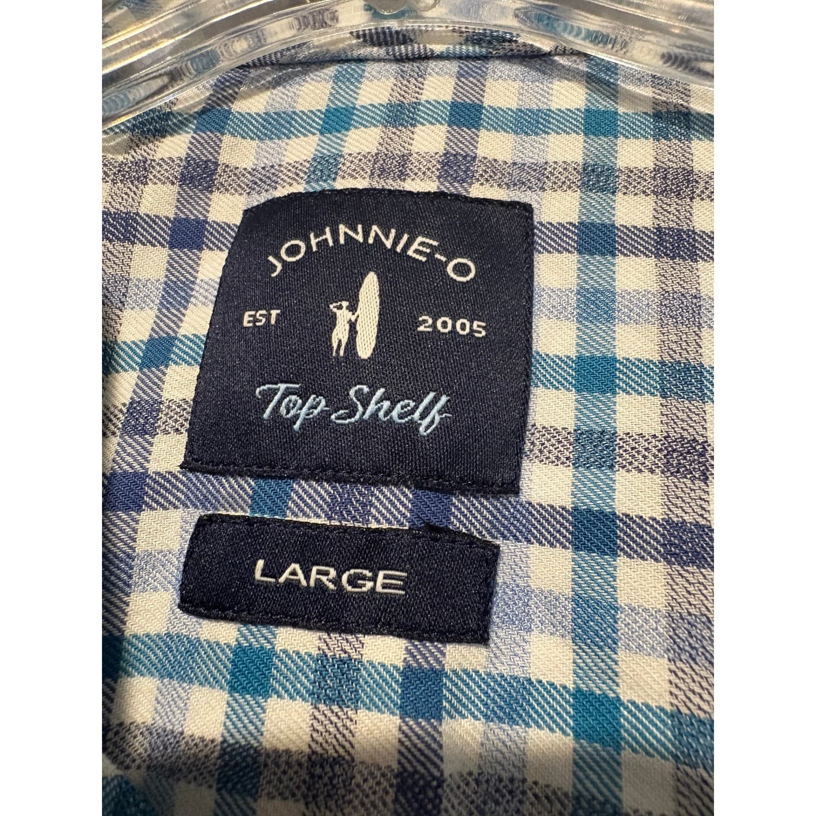 Johnnie-O Top Shelf Men's Button Down Plaid Long Sleeve Shirt - Large - Thumbnail 2