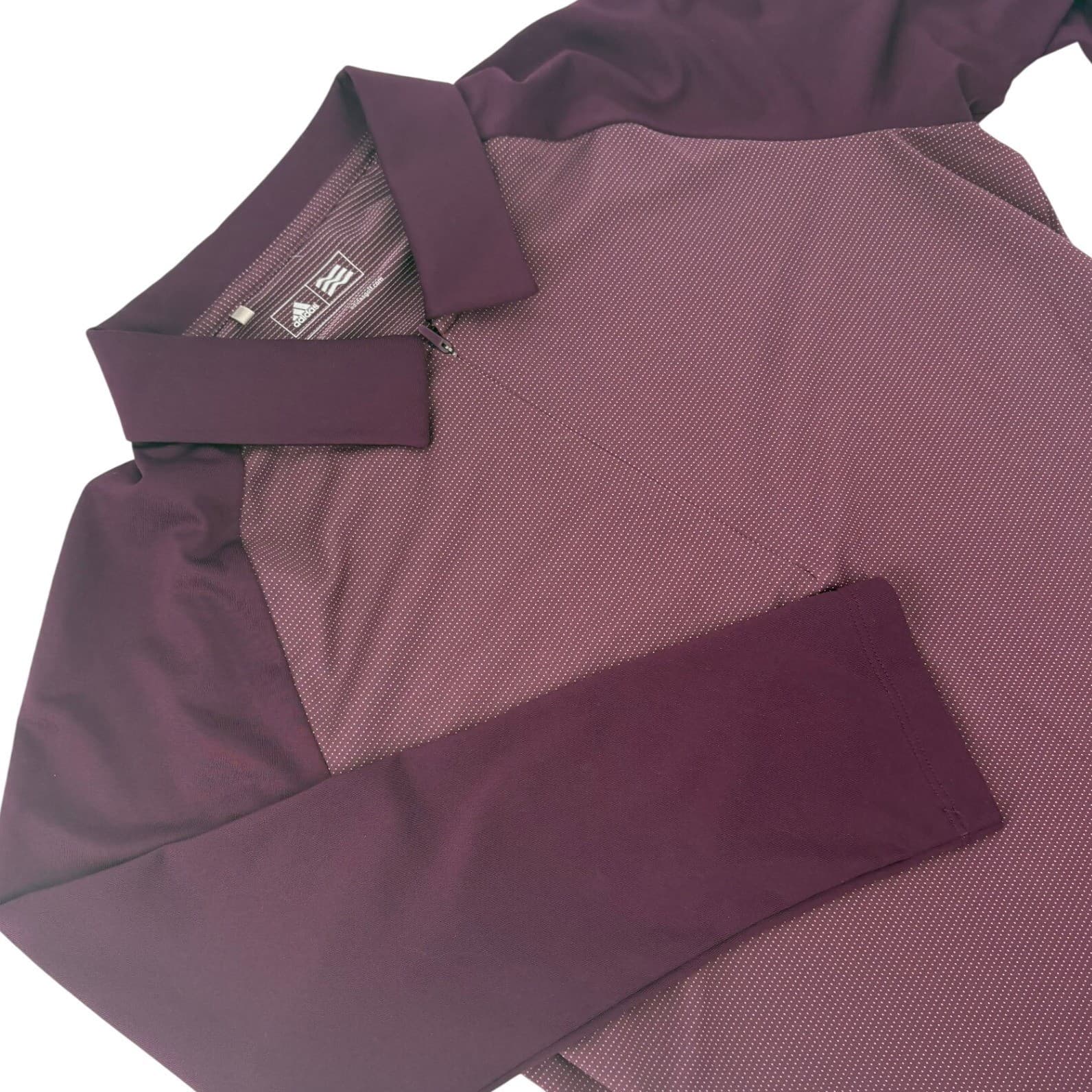 Adidas Golf Pullover 1/4 Zip Myrtlewood Golf Club Small Maroon Womens