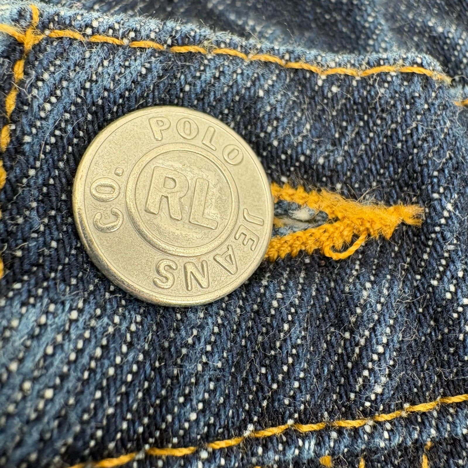 Polo Ralph Lauren Jeans Company Mens Saturday Jean Dark Wash Cotton Size 10x29 - Thumbnail 8