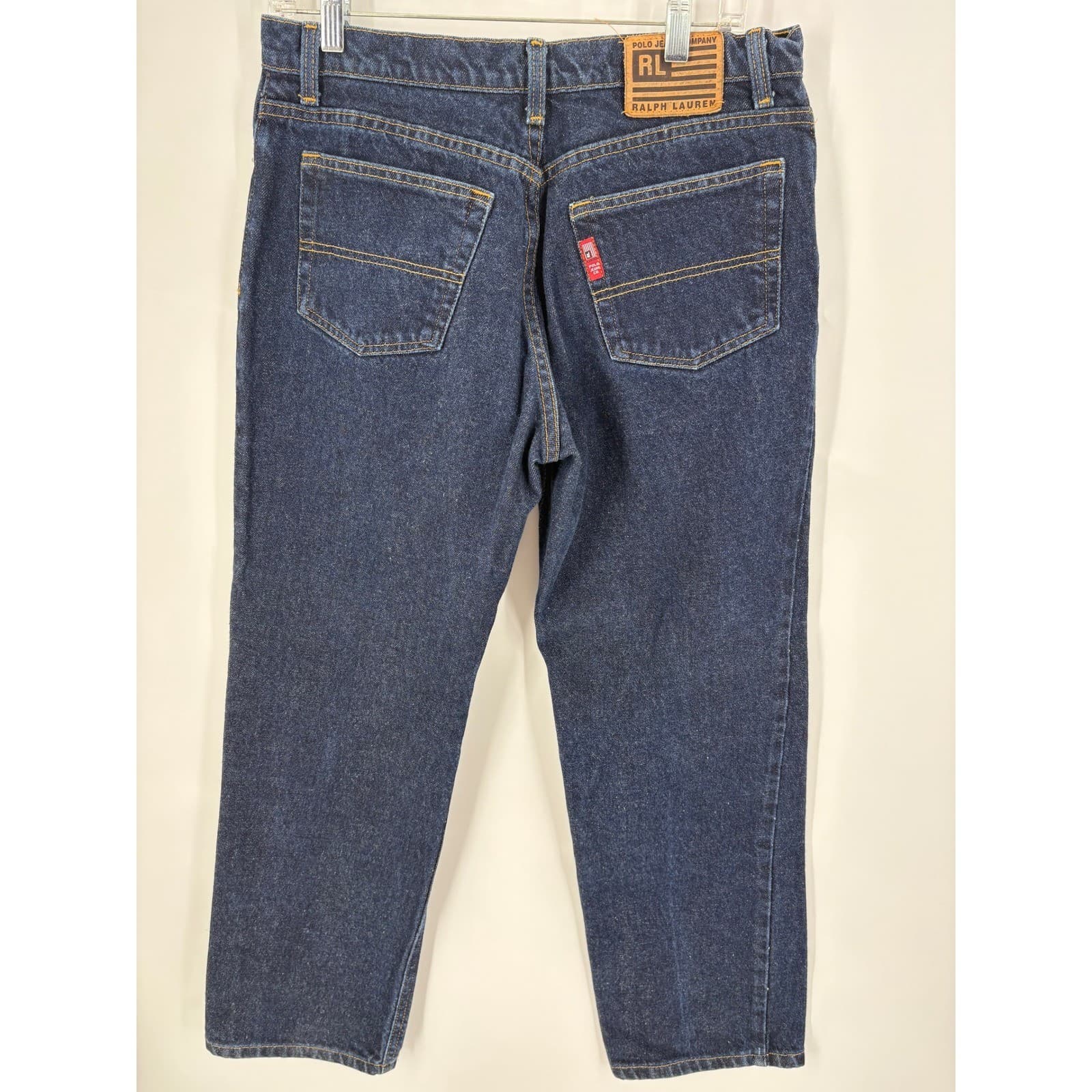 Polo Ralph Lauren Jeans Company Mens Saturday Jean Dark Wash Cotton Size 10x29 - Thumbnail 3