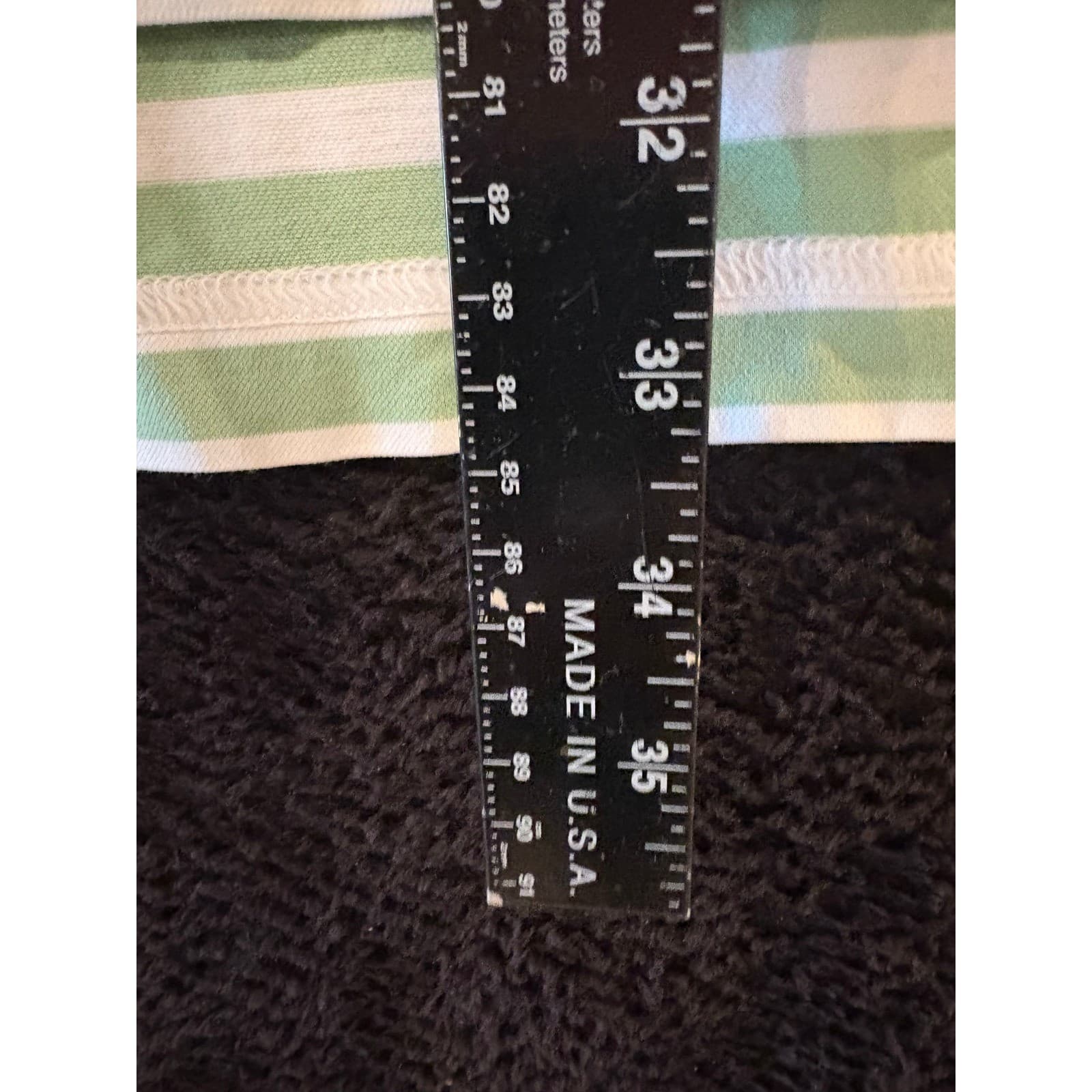 Brooks Brothers Original Fit Men's XXL Polo Shirt Green White Striped - Thumbnail 4