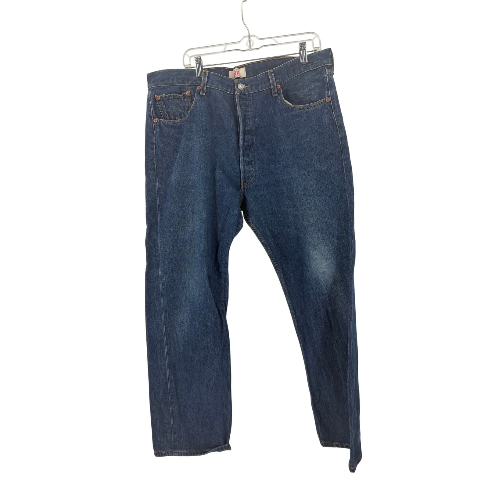 Levi's 501-xx Original Mens 40x32 Straight Leg Blue Denim Button Fly Jeans - Thumbnail 11