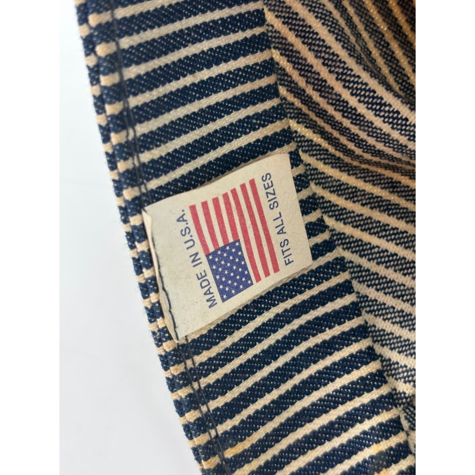 Grand Canyon Railway Hat Mens OSFM Engineer Cap Blue Hickory Stripe Railroad - Thumbnail 3