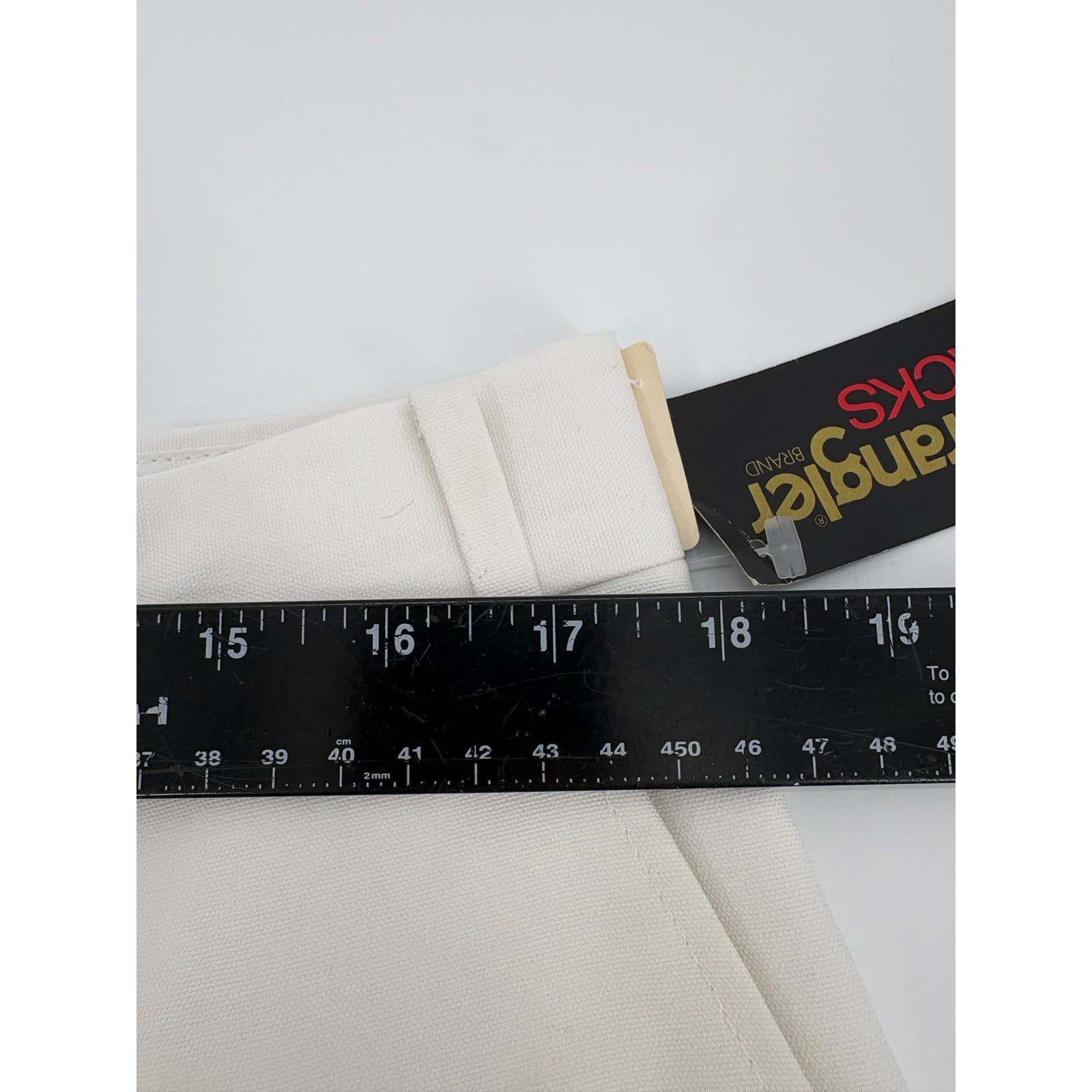 Wrangler Slacks Mens 38 M Pants White Vintage Made in USA 0417-03 SLKW-S9 NWT - Thumbnail 4