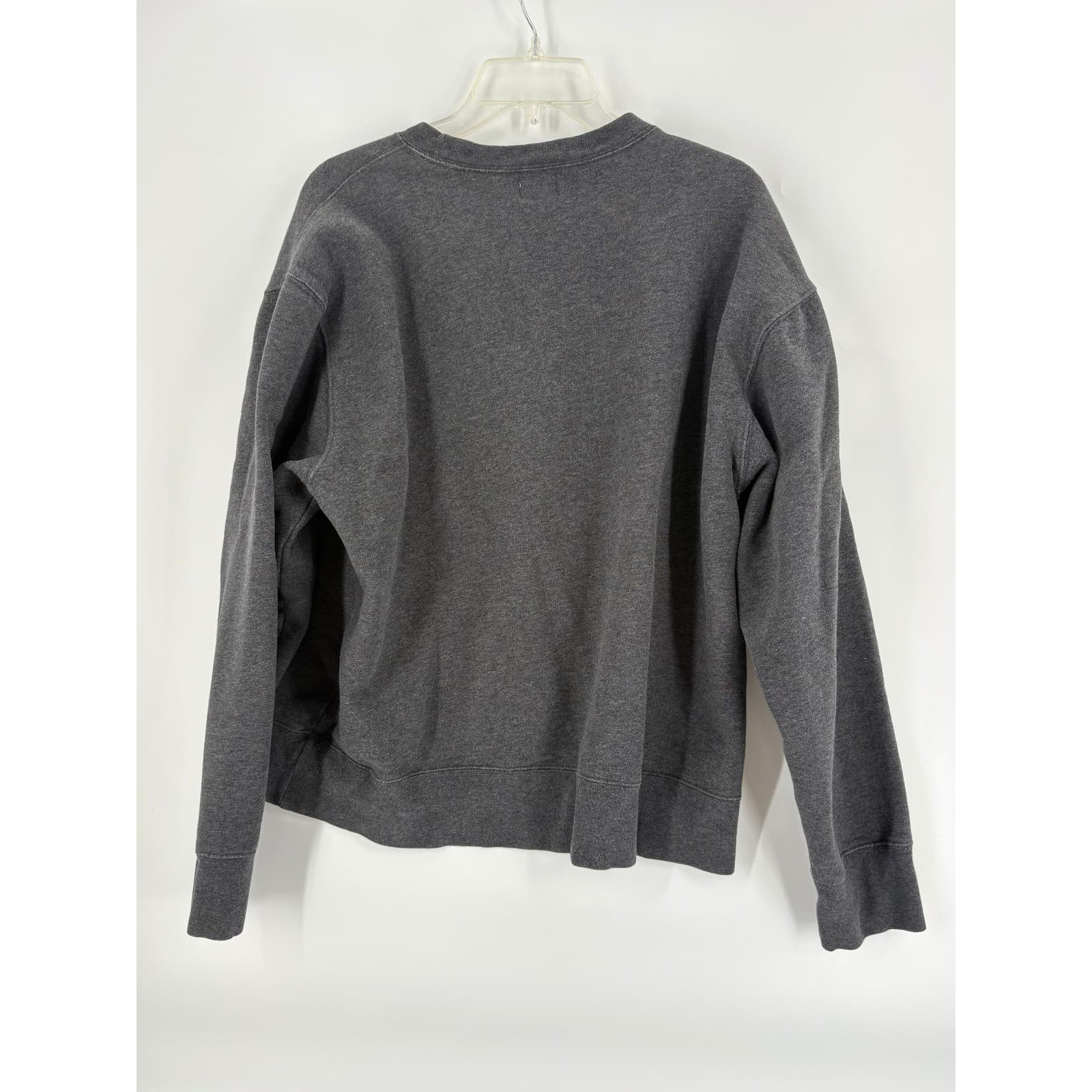 Calvin Klein Jeans Gray Pullover Sweatshirt Mens Size L Logo Graphic Top - Thumbnail 2