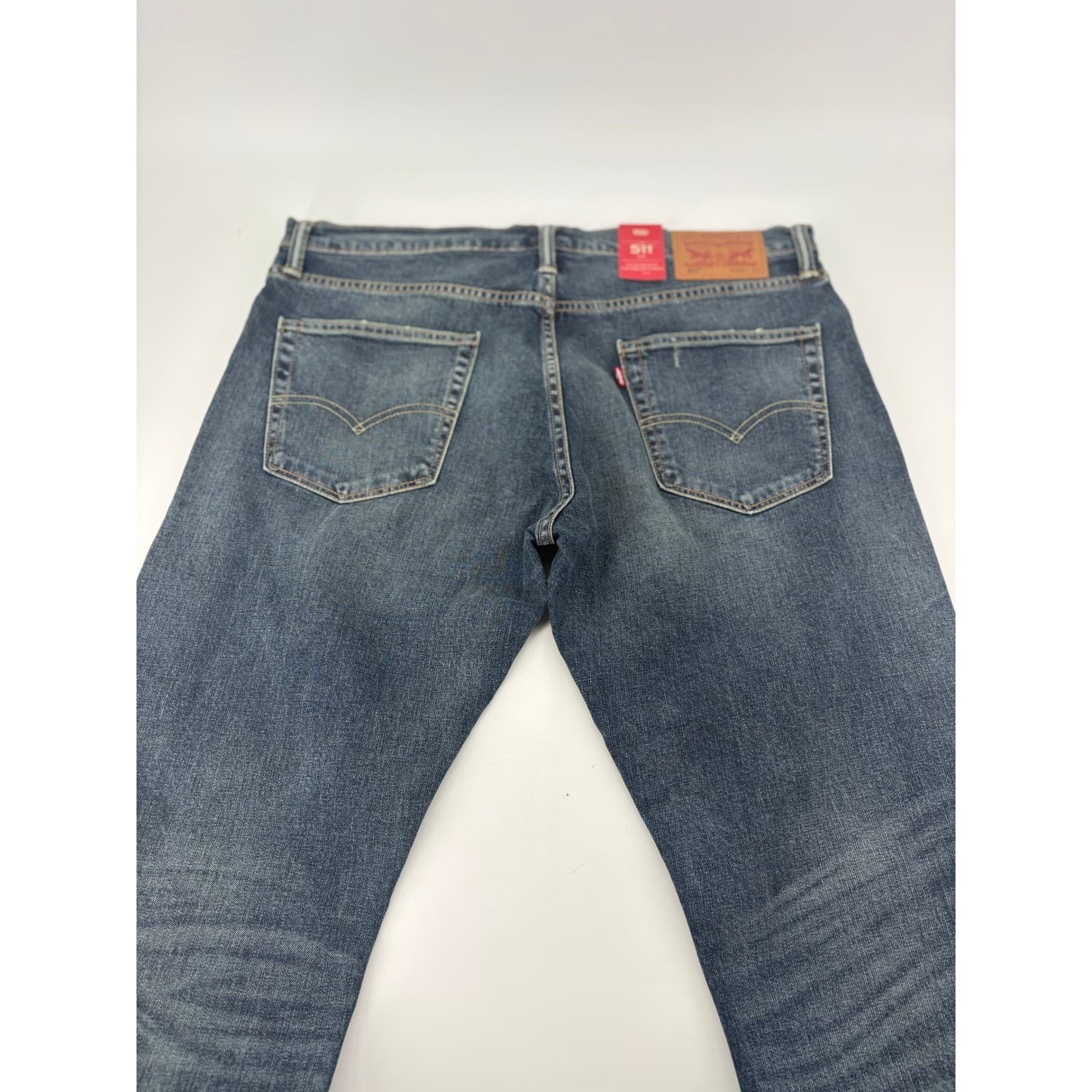Levis 511 Slim Mens 40x32 Jeans Blue 2-Way Stretch Denim NWT - Thumbnail 9