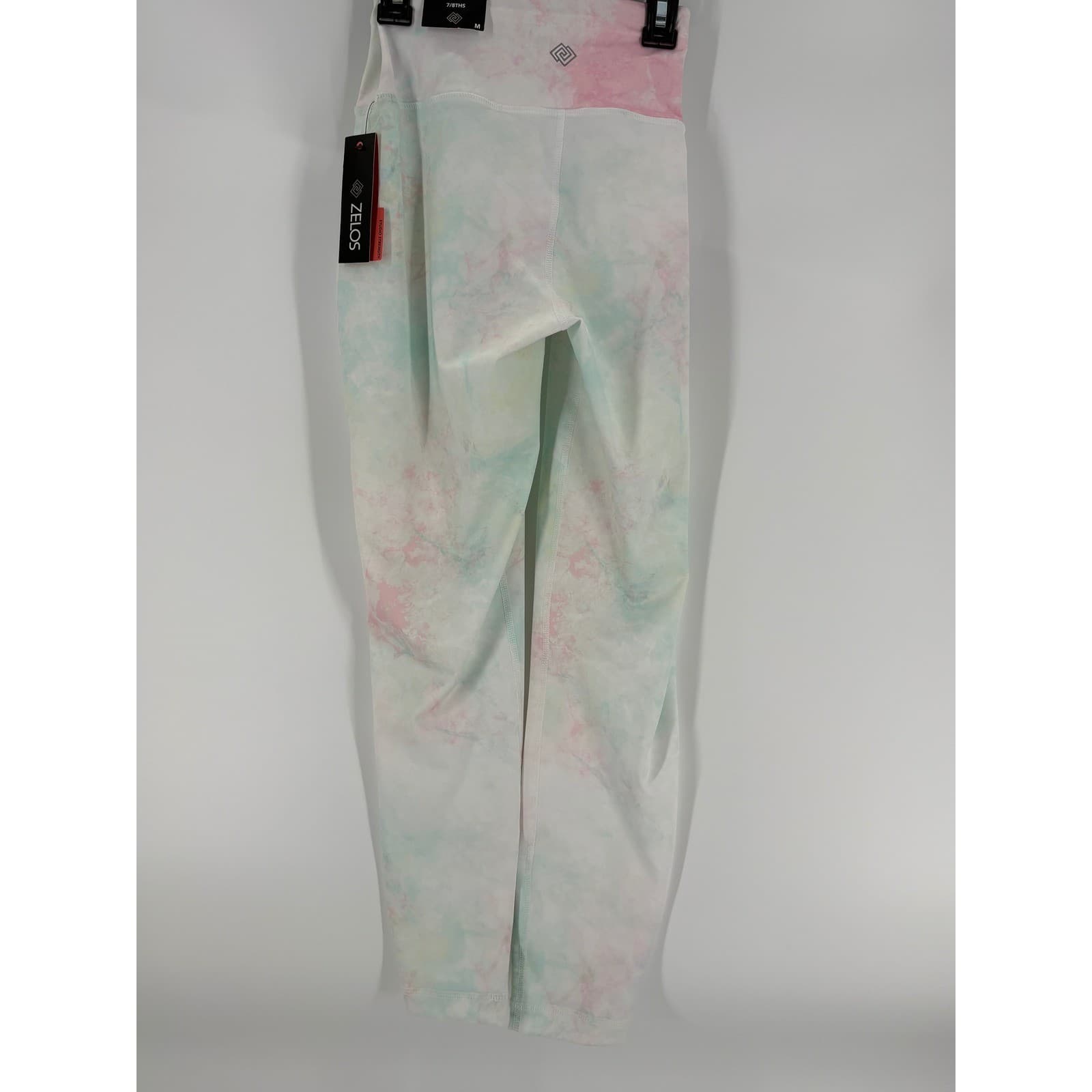 ZELOS Studio Strength White Dye 7/8ths Ankle Leggings - Size M - Thumbnail 2