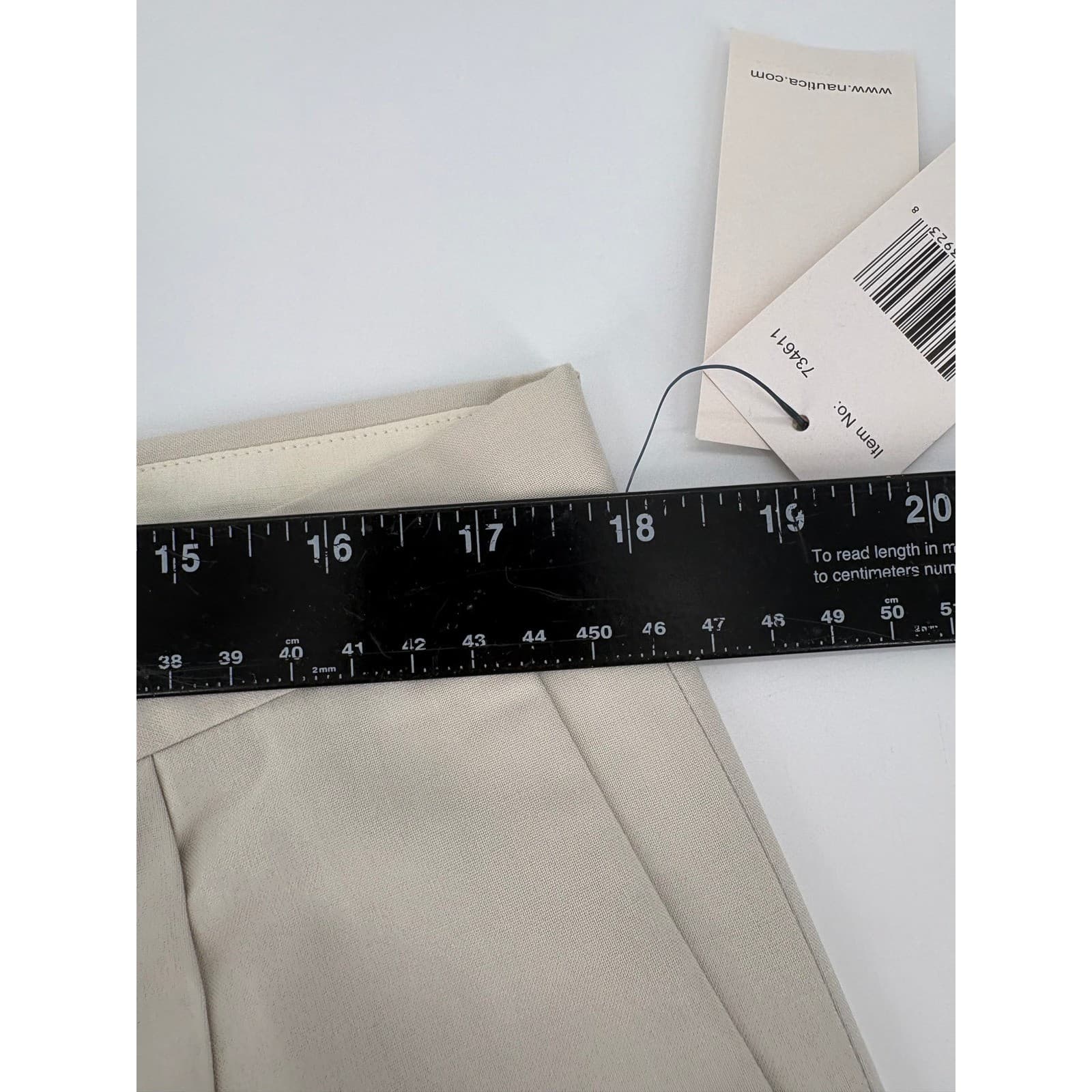 Nautica Rigger Mens 36x30 Dress Pants Beige Double Pleat P43397 Classic Fit NWT - Thumbnail 4