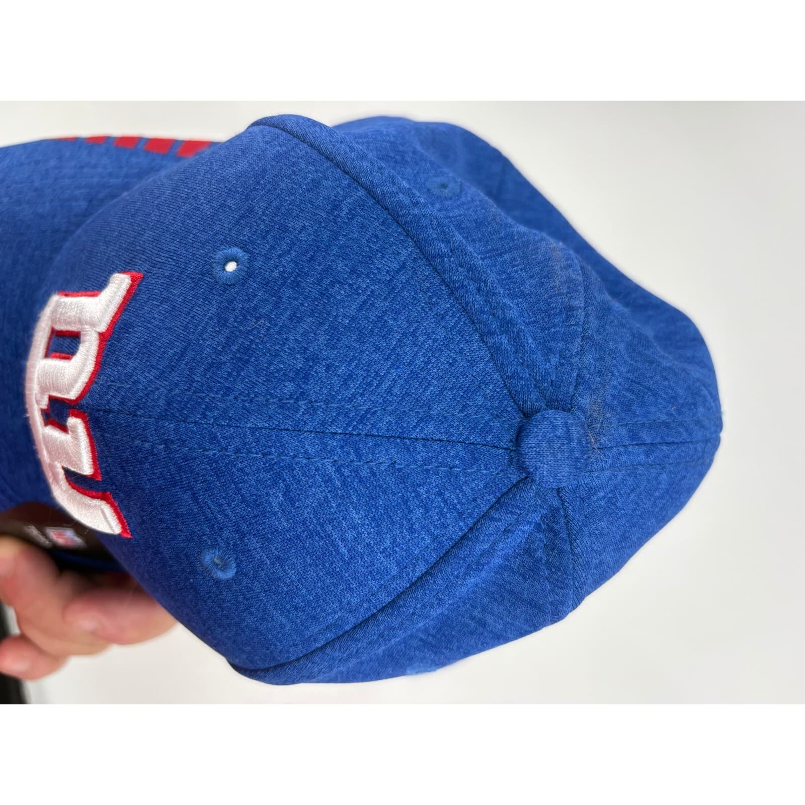 New Era Hat Mens OSFM 9FORTY NFL New York Giants Adjustable Hat Blue Sport Cap - Thumbnail 2