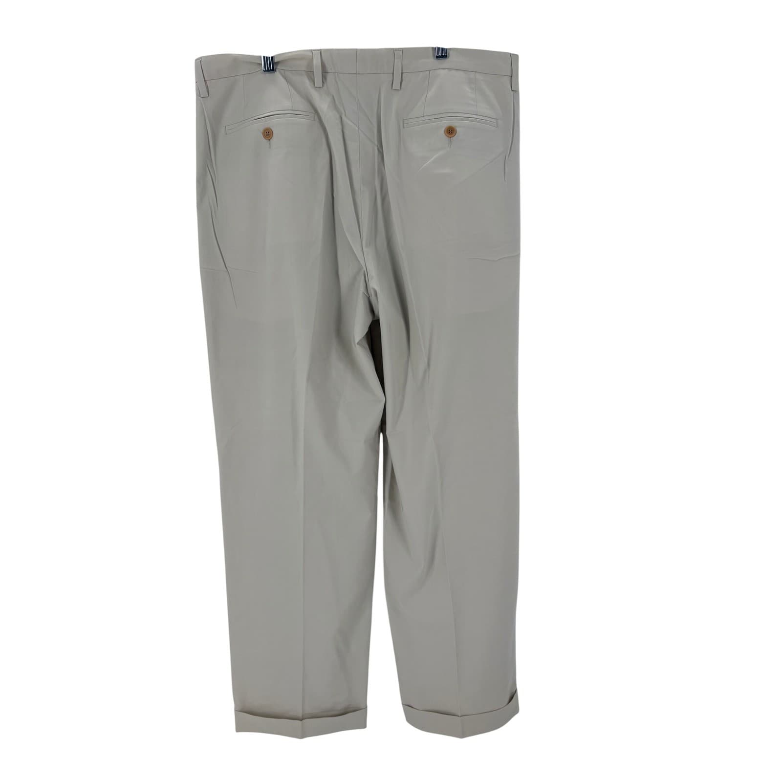 Nautica Rigger Mens 36x30 Dress Pants Beige Double Pleat P43397 Classic Fit NWT - Thumbnail 11