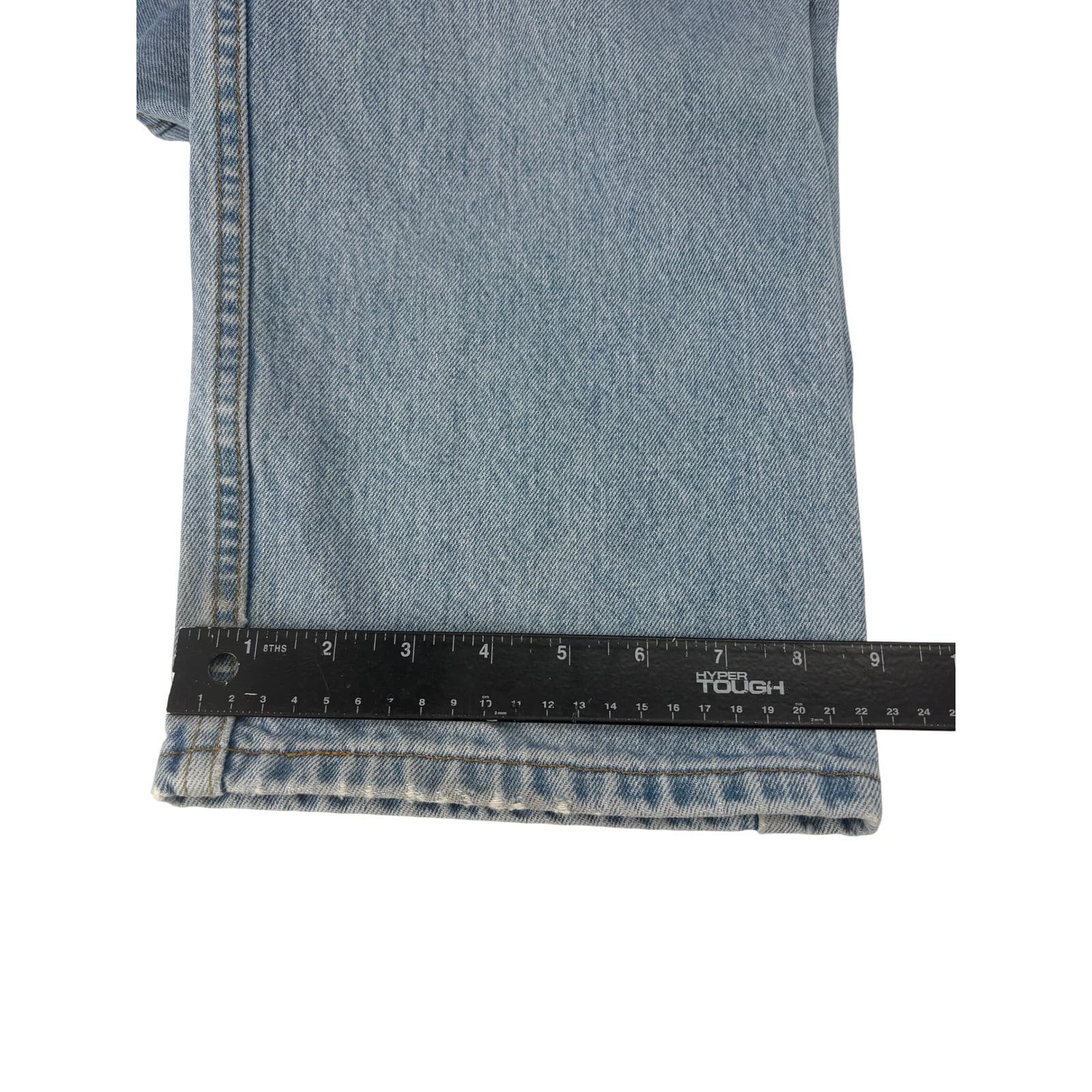 Levi's 505 Mens 40 x 32 Regular Fit Straight Leg Jeans Light Wash Vintage Y2K - Thumbnail 8