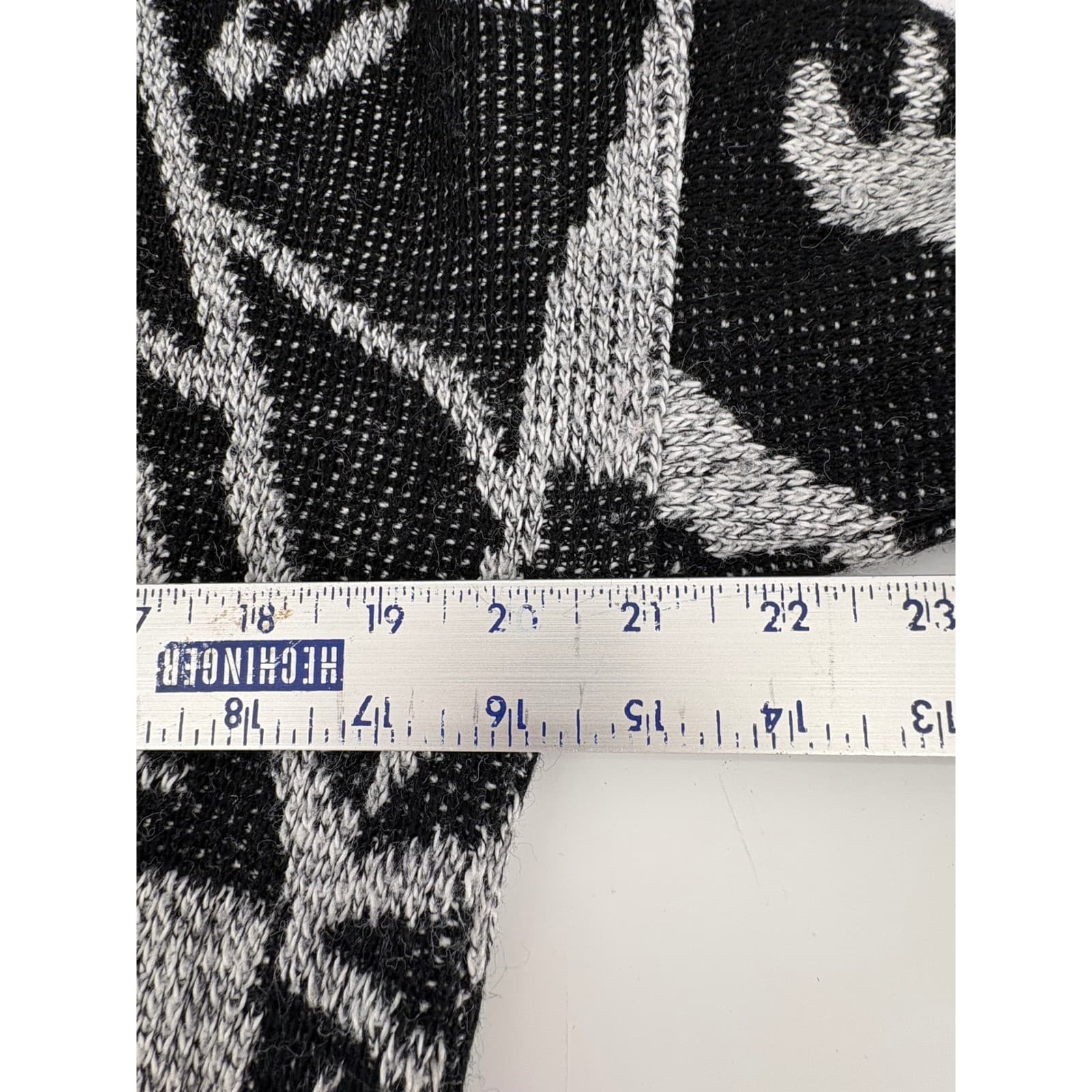 Vintage Le Tigre Sweater Abstract Pattern Crewneck Made in USA Black Gray M - Thumbnail 6