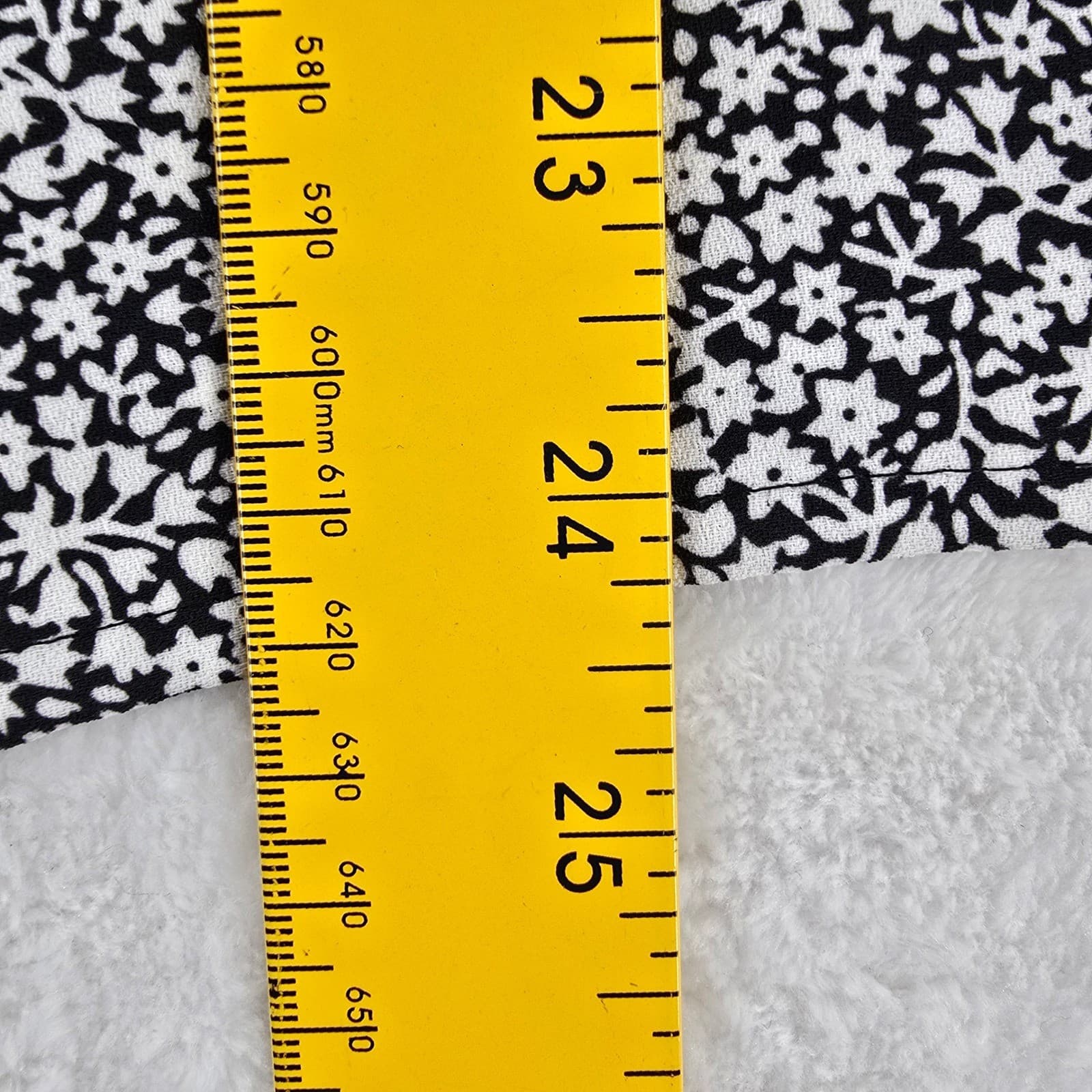 Liz Claiborne Skirt Suit Womens 8/M 2 Piece Set Black Floral Button Top Maxi - Thumbnail 5