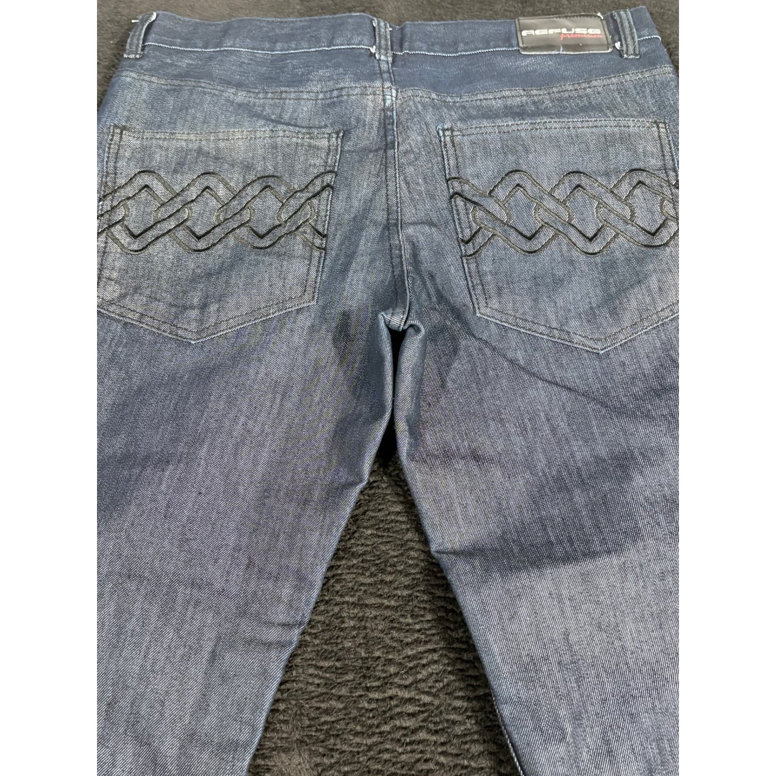 Refuse Denim Jeans Men's Size 36x32 Blue Cotton Casual Everyday Pants - Thumbnail 10