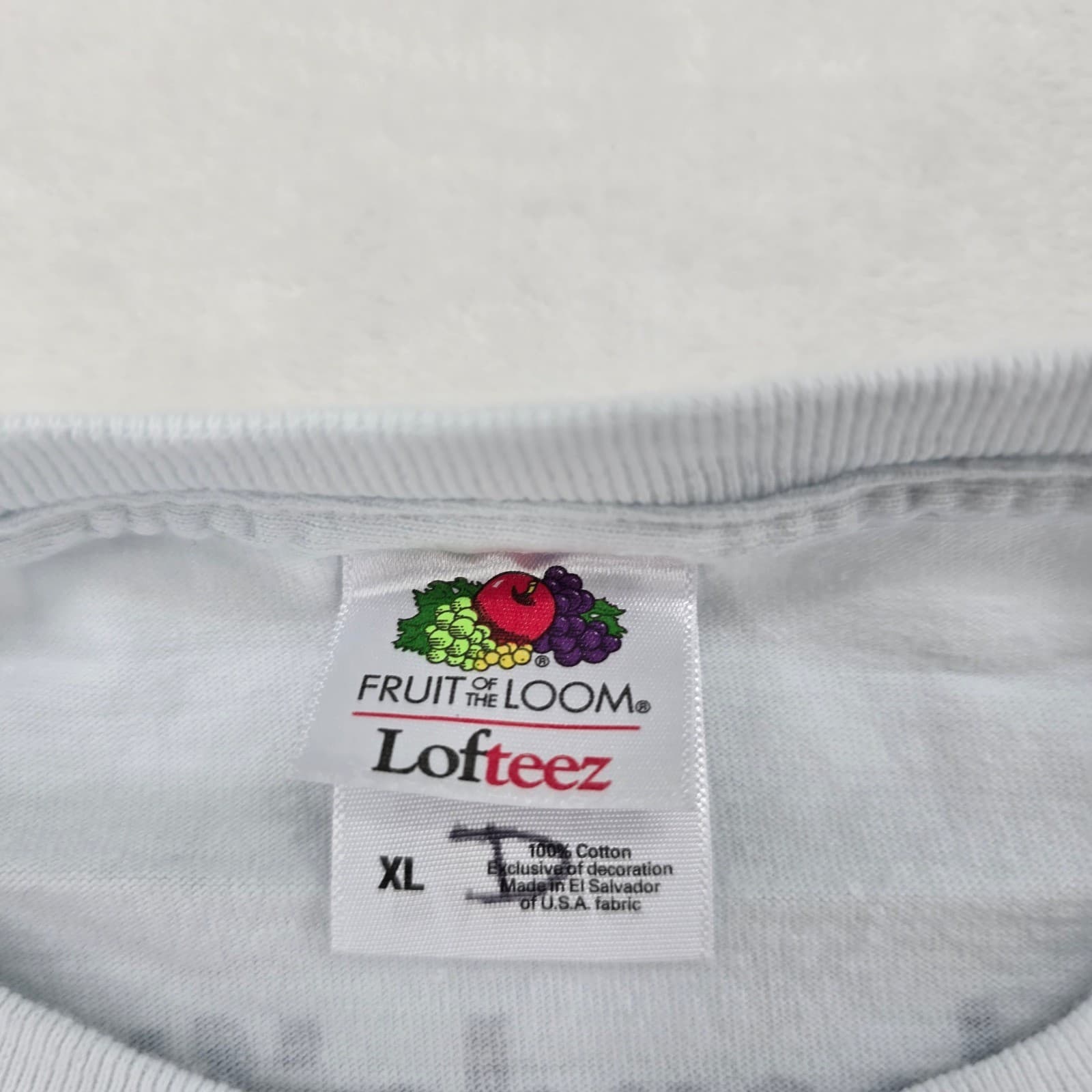 Fruit of the Loom T-Shirt Mens XL Tee Light Blue Lands End Bailey Island Maine - Thumbnail 2