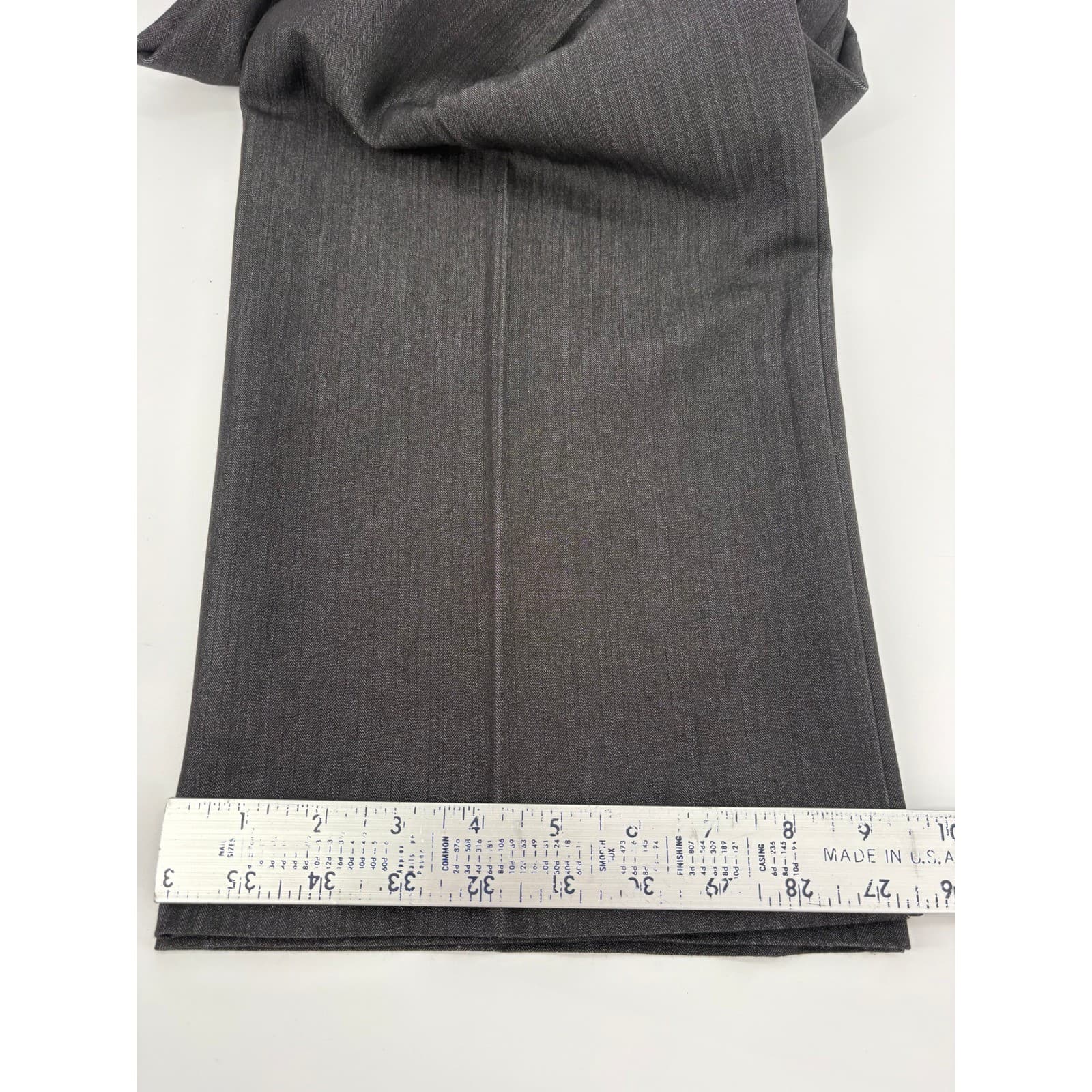 New Directions Petite Gray Herringbone Dress Pants Career Work 12P - Thumbnail 7